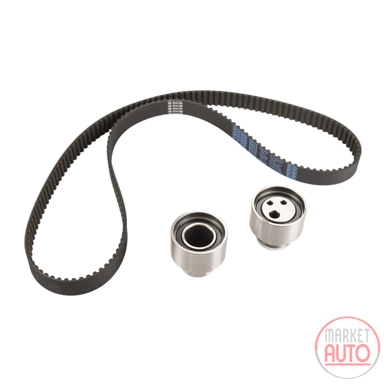 Timing belt set with 2 idler pulleys DAYCO