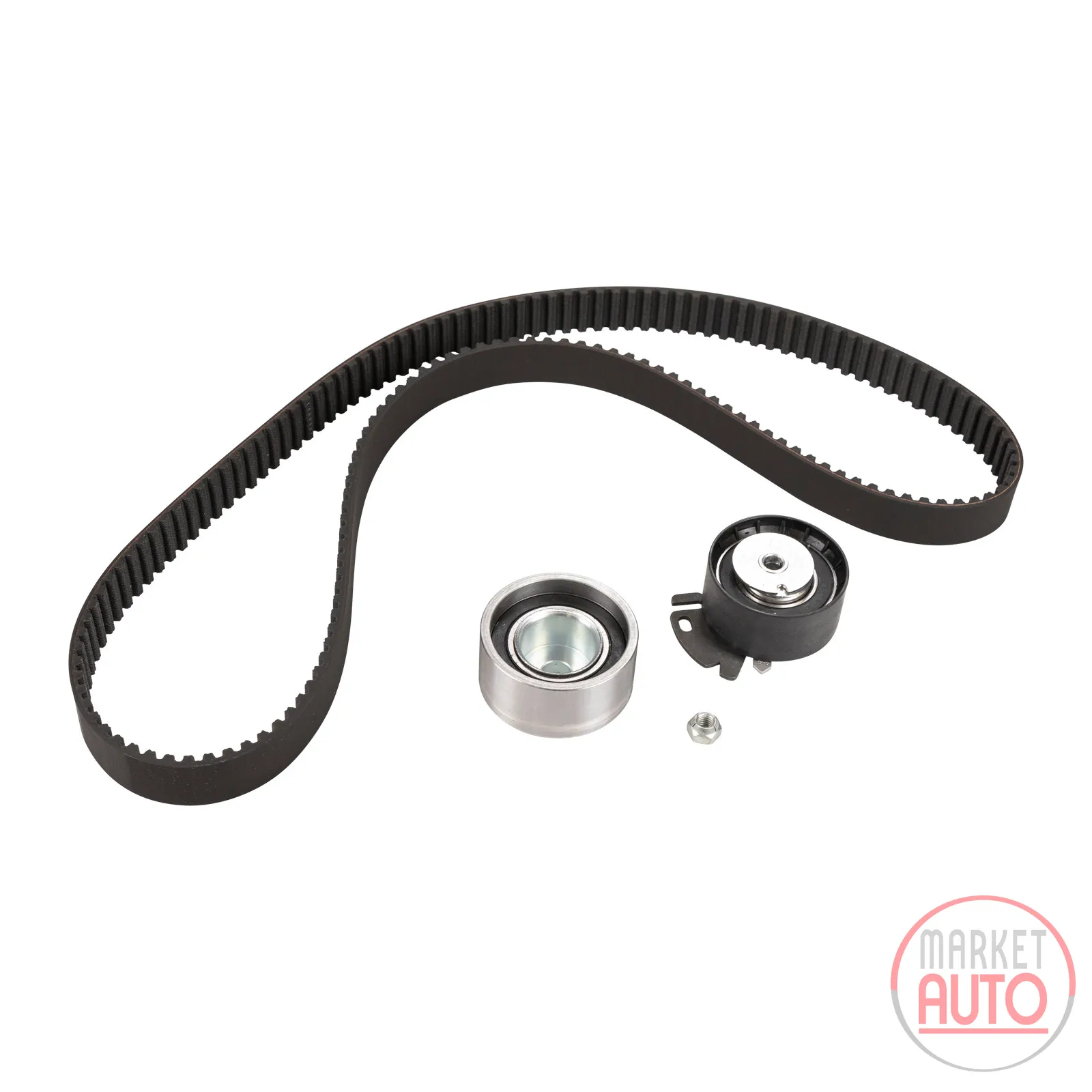 Timing belt set with 2 idler pulleys DAYCO