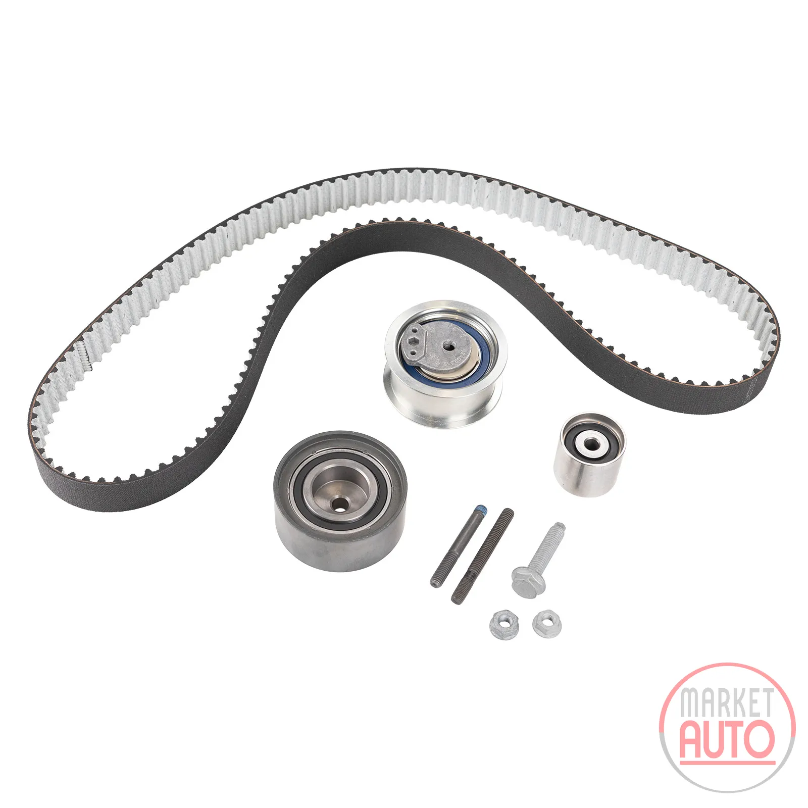 Timing belt set 141 teeth 3 rollers