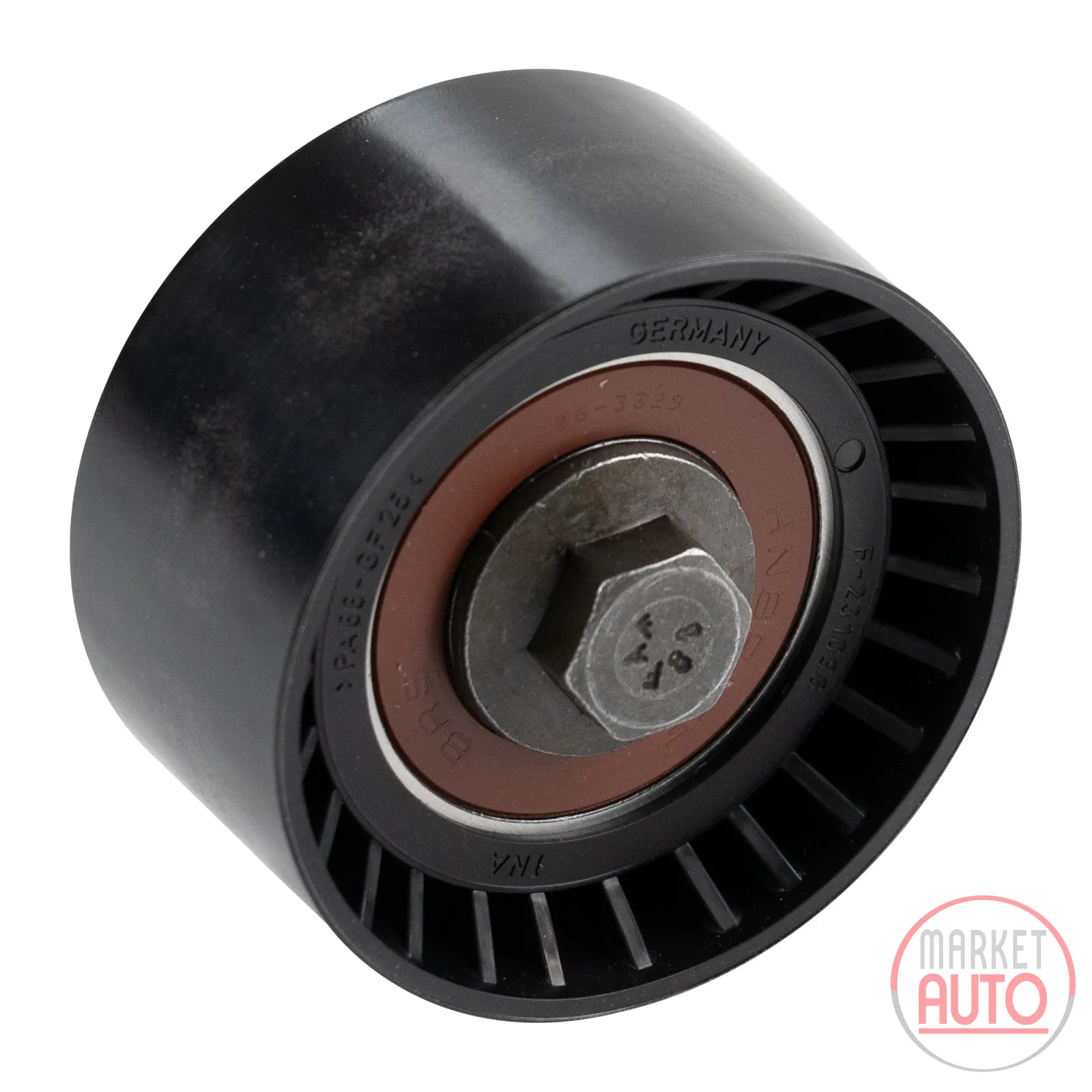 Timing belt deflection pulley