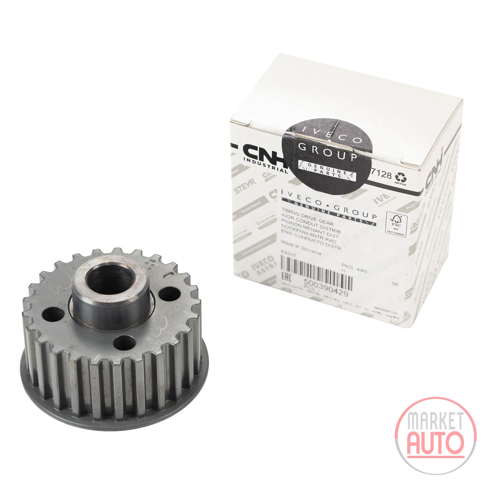 Timing belt pulley crankshaft