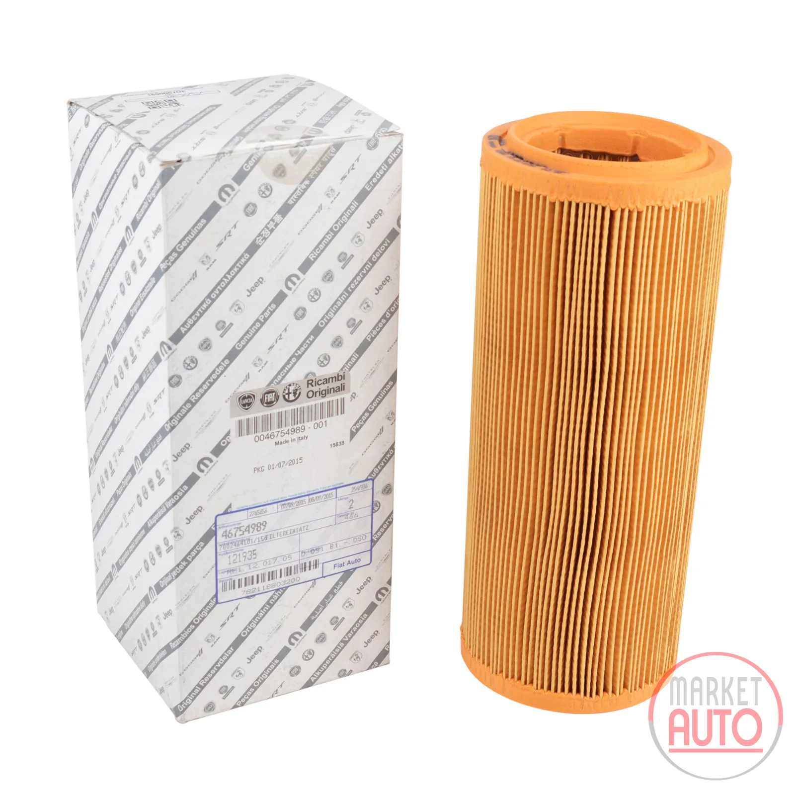 Air filter insert round Fiat Original