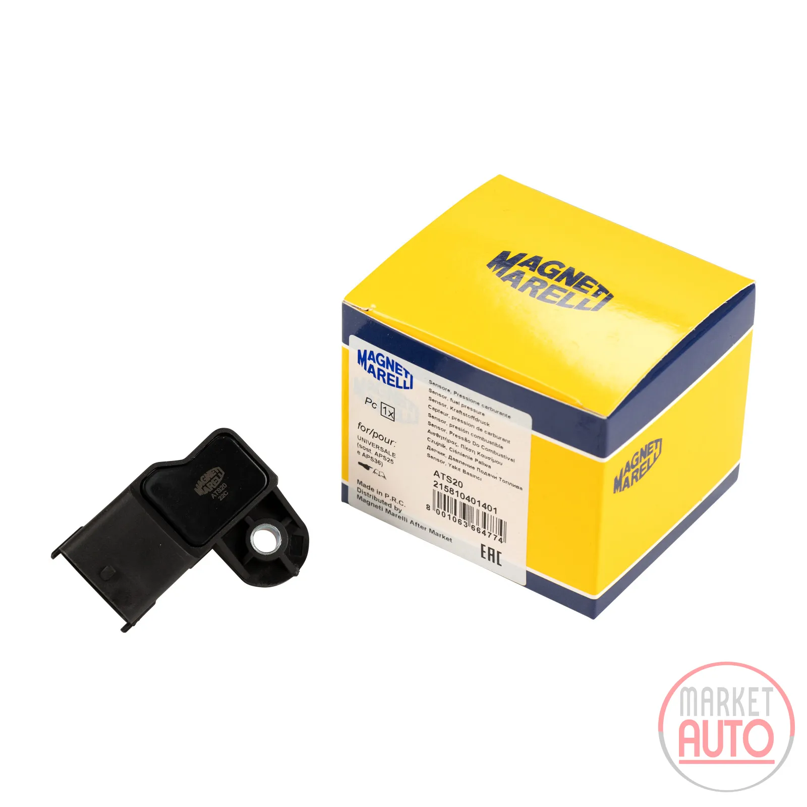 Boost pressure sensor Magneti Marelli / OE for aluminum manifold