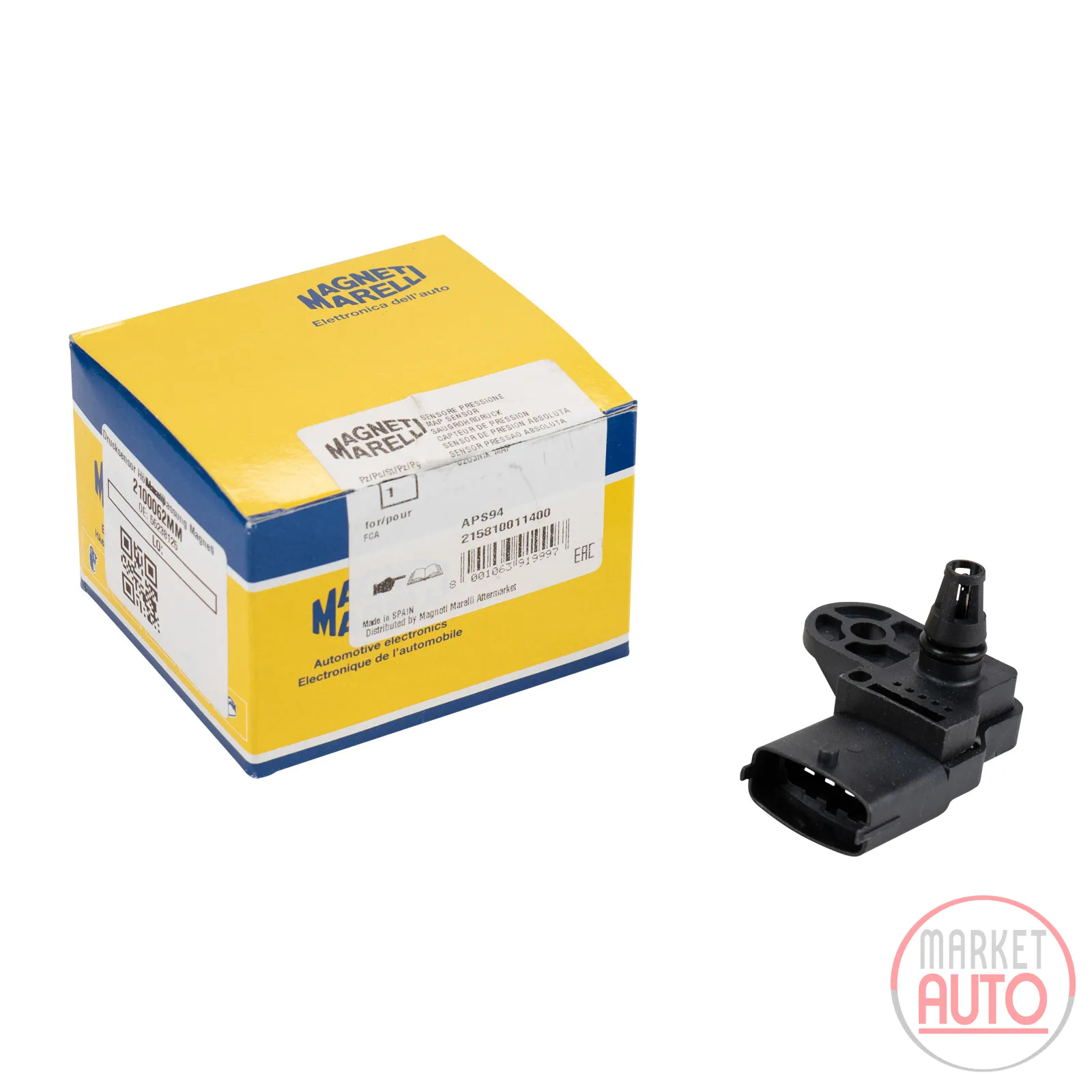 Pressure sensor height adjustment Magneti Marelli