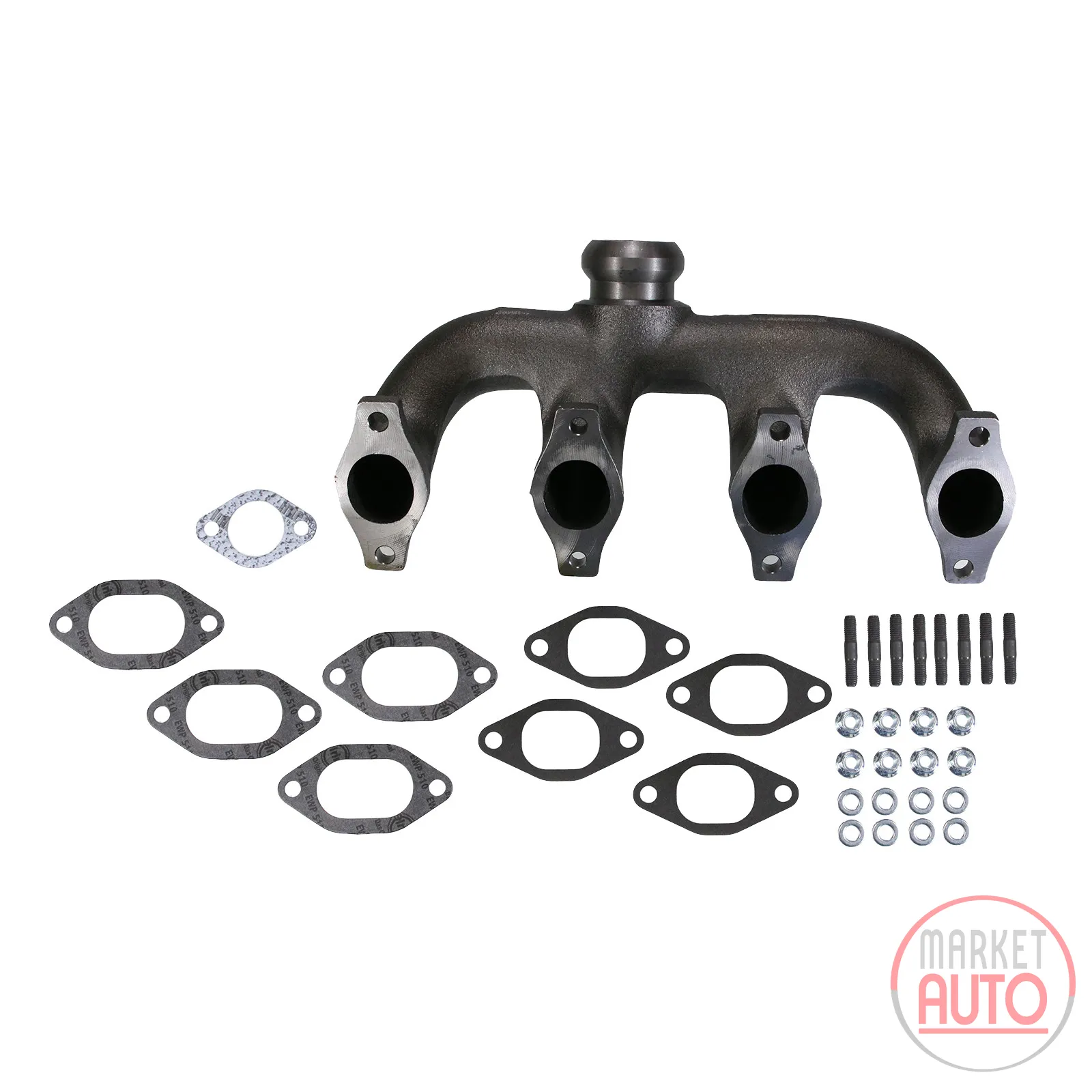 Exhaust manifold with mounting kit