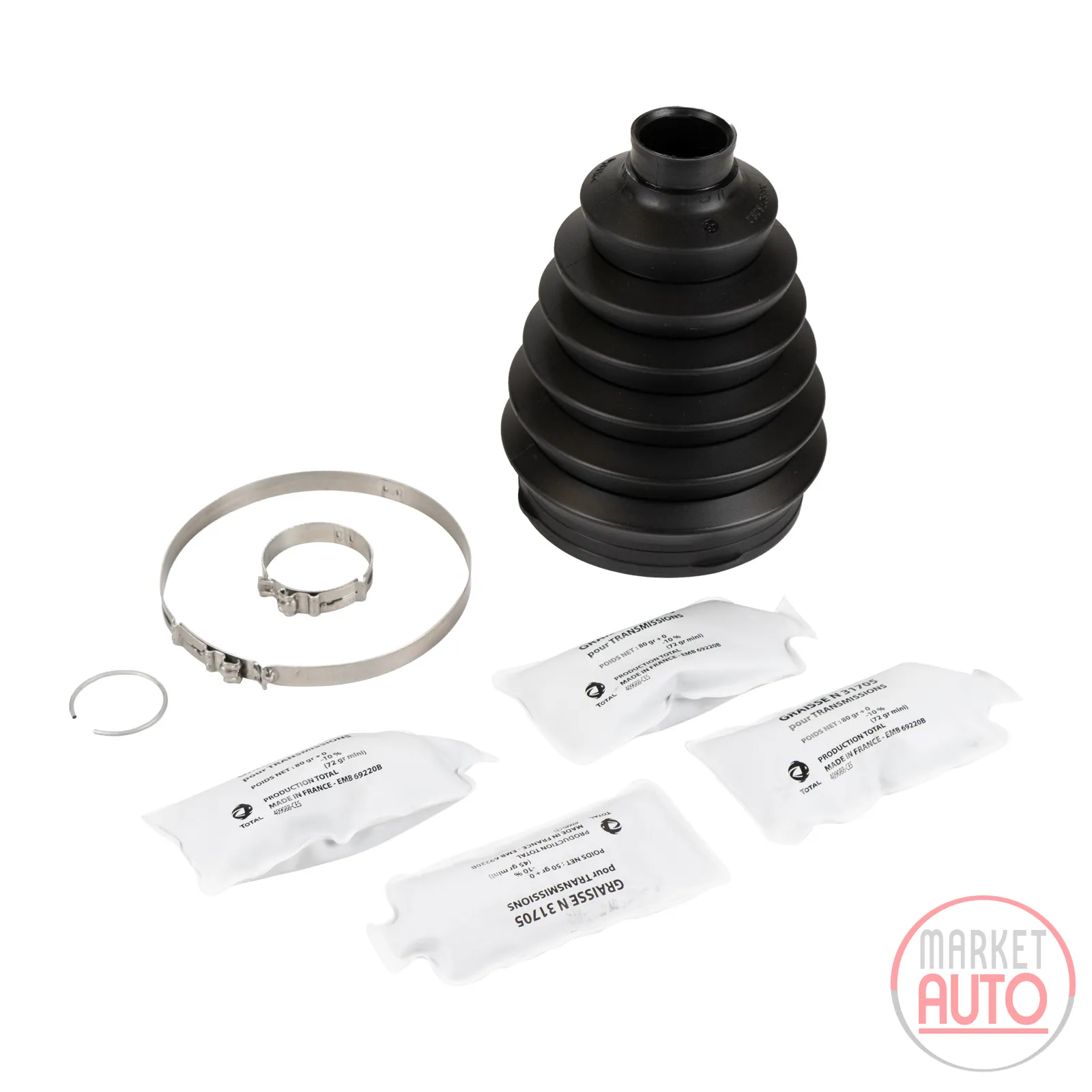 Axle boot kit outside 18Q Thermoplastic