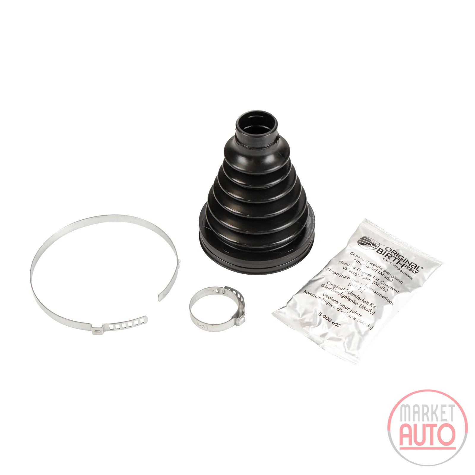 Axle shaft boot kit inside