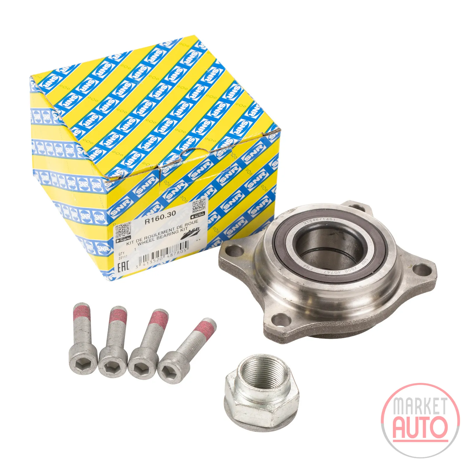 ABS sensor wheel bearing kit front NTN-SNR
