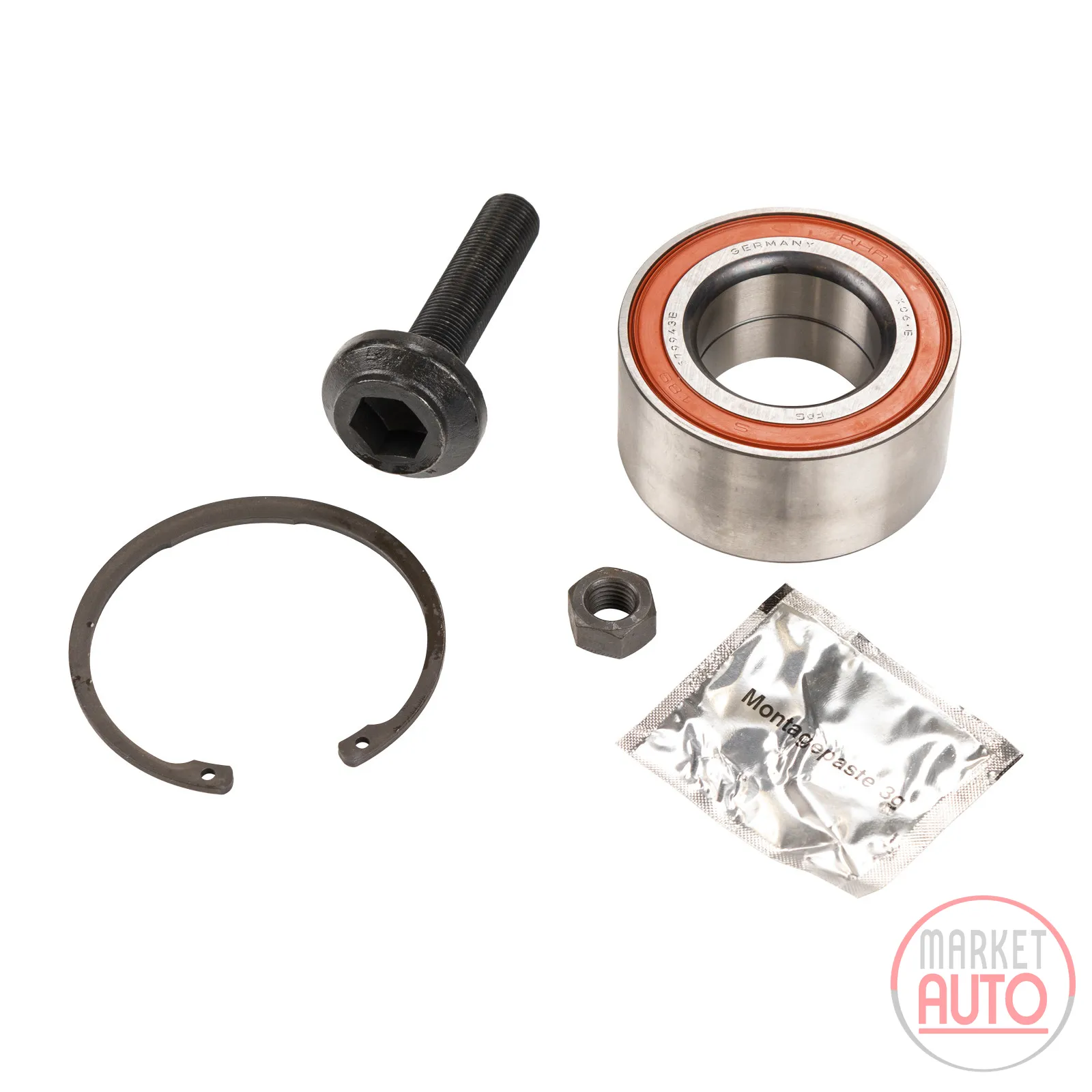 Wheel bearing kit front B=38 D1=80 D2=43 mm