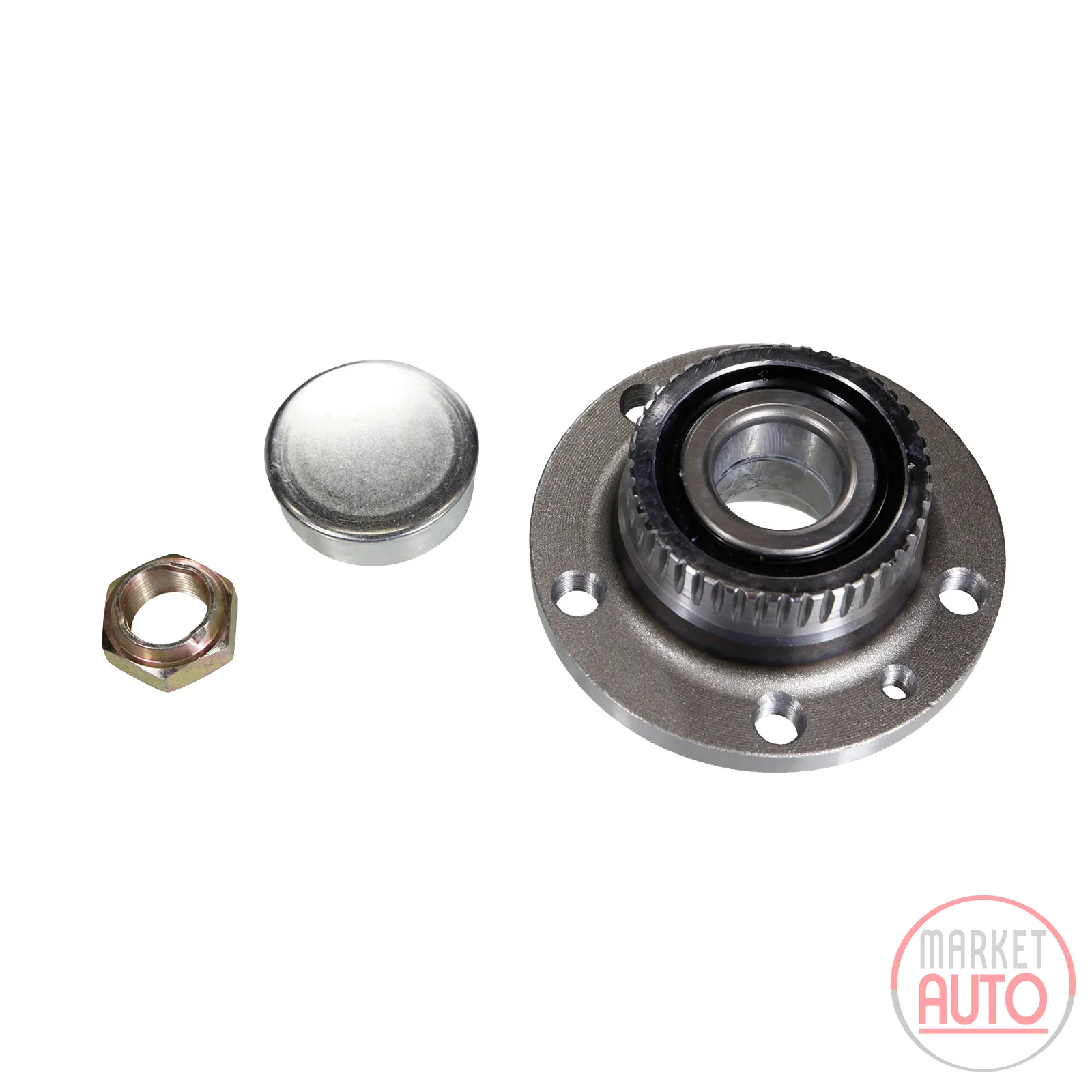 Rear wheel hub with ABS ring 44 teeth