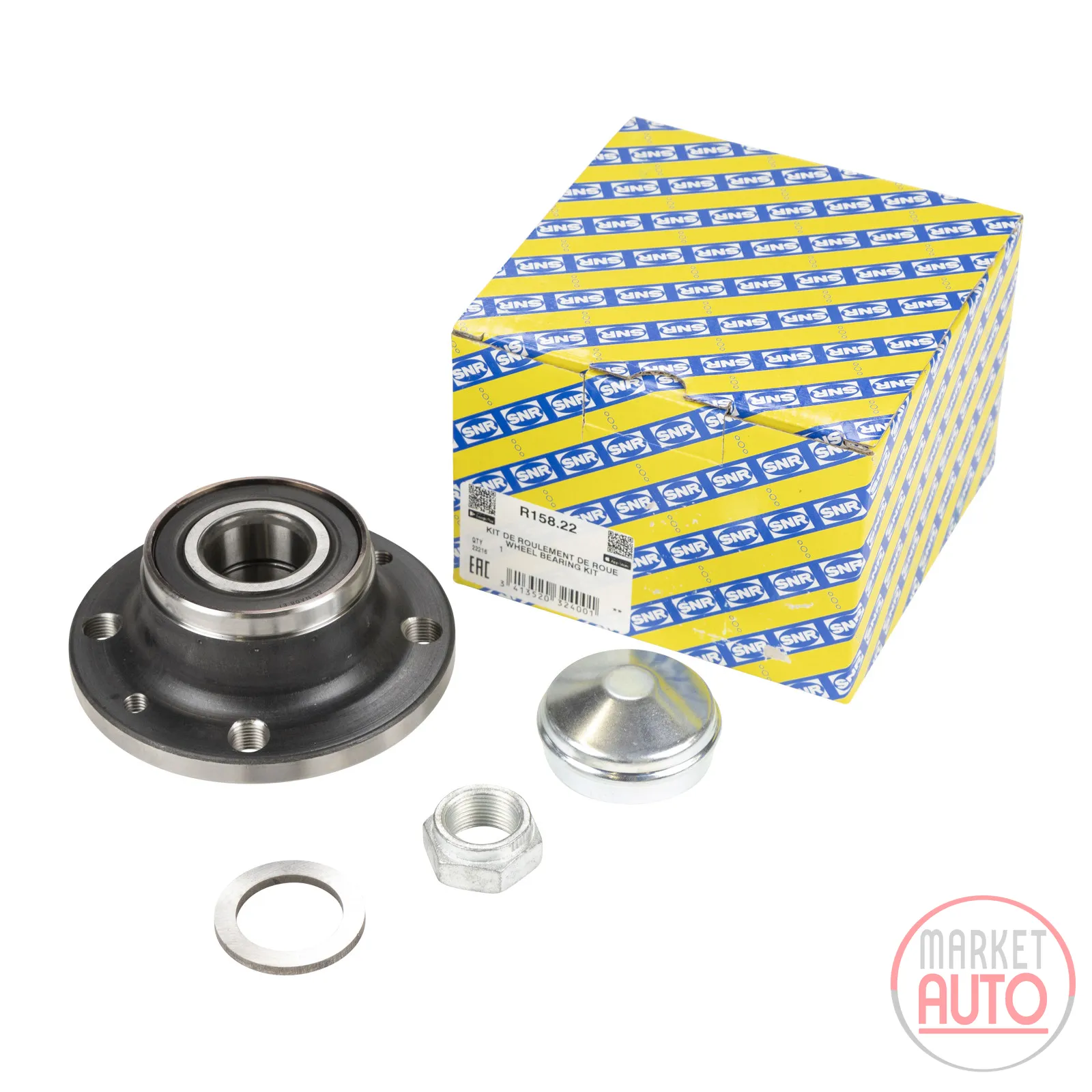 Rear wheel hub kit without ABS NTN-SNR