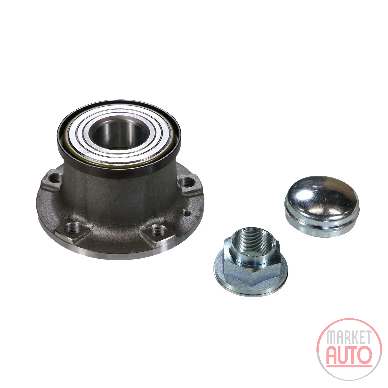 Rear wheel hub kit with ABS sensor