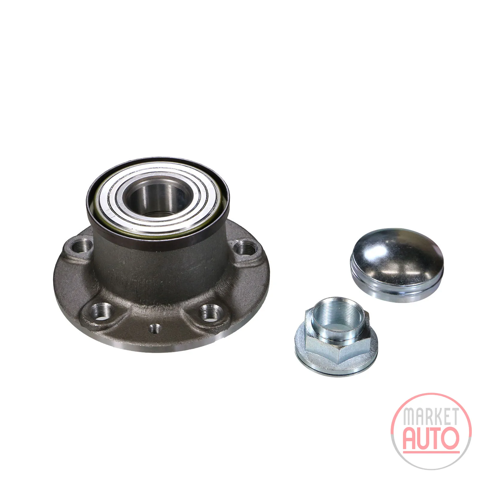 Rear wheel hub kit with ABS sensor