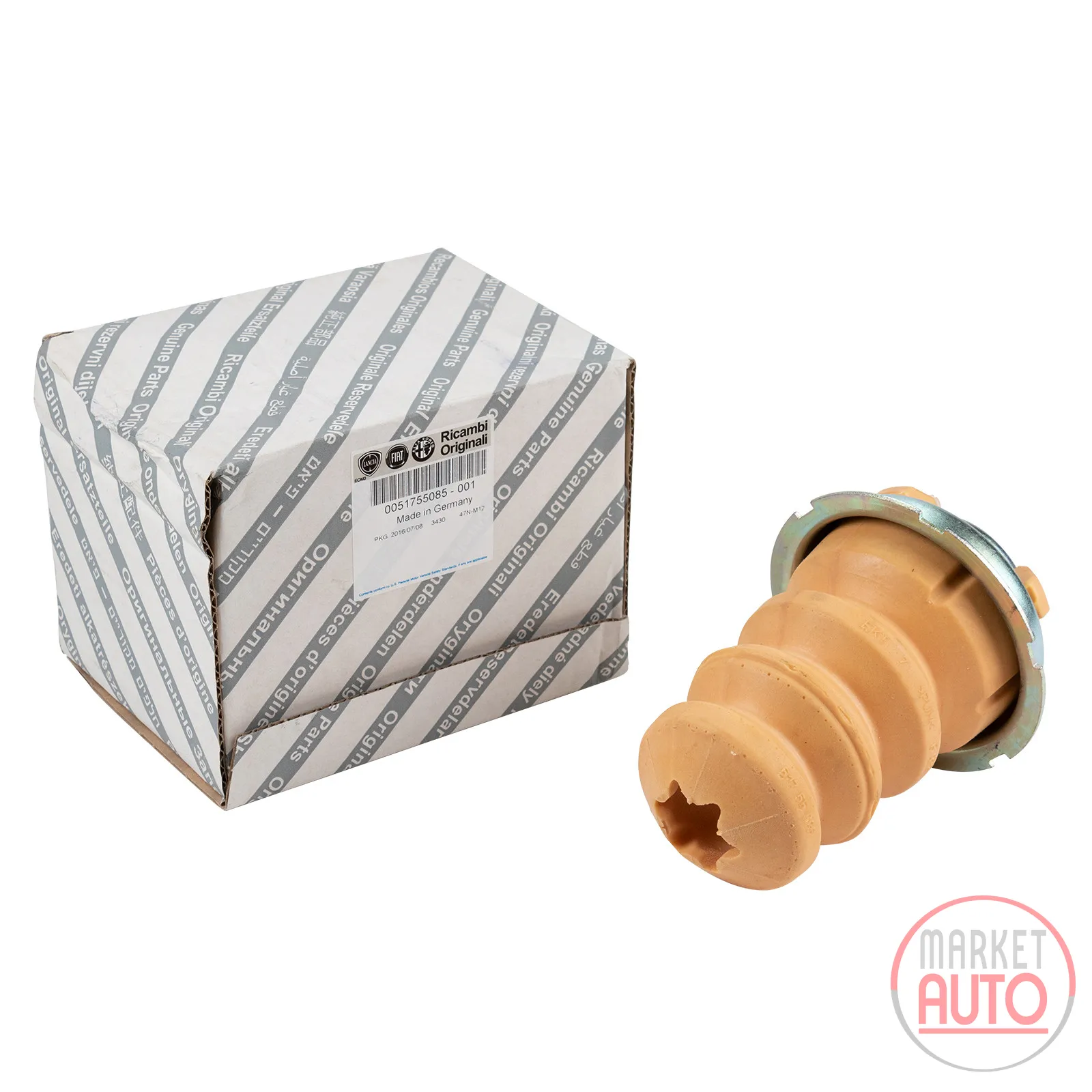 Rear axle stop rubber H=180 mm
