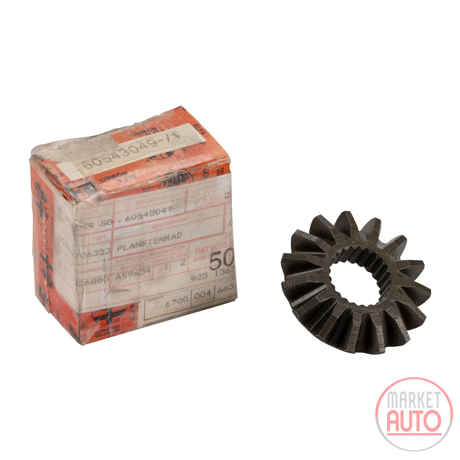 Planetary gear for axle shaft