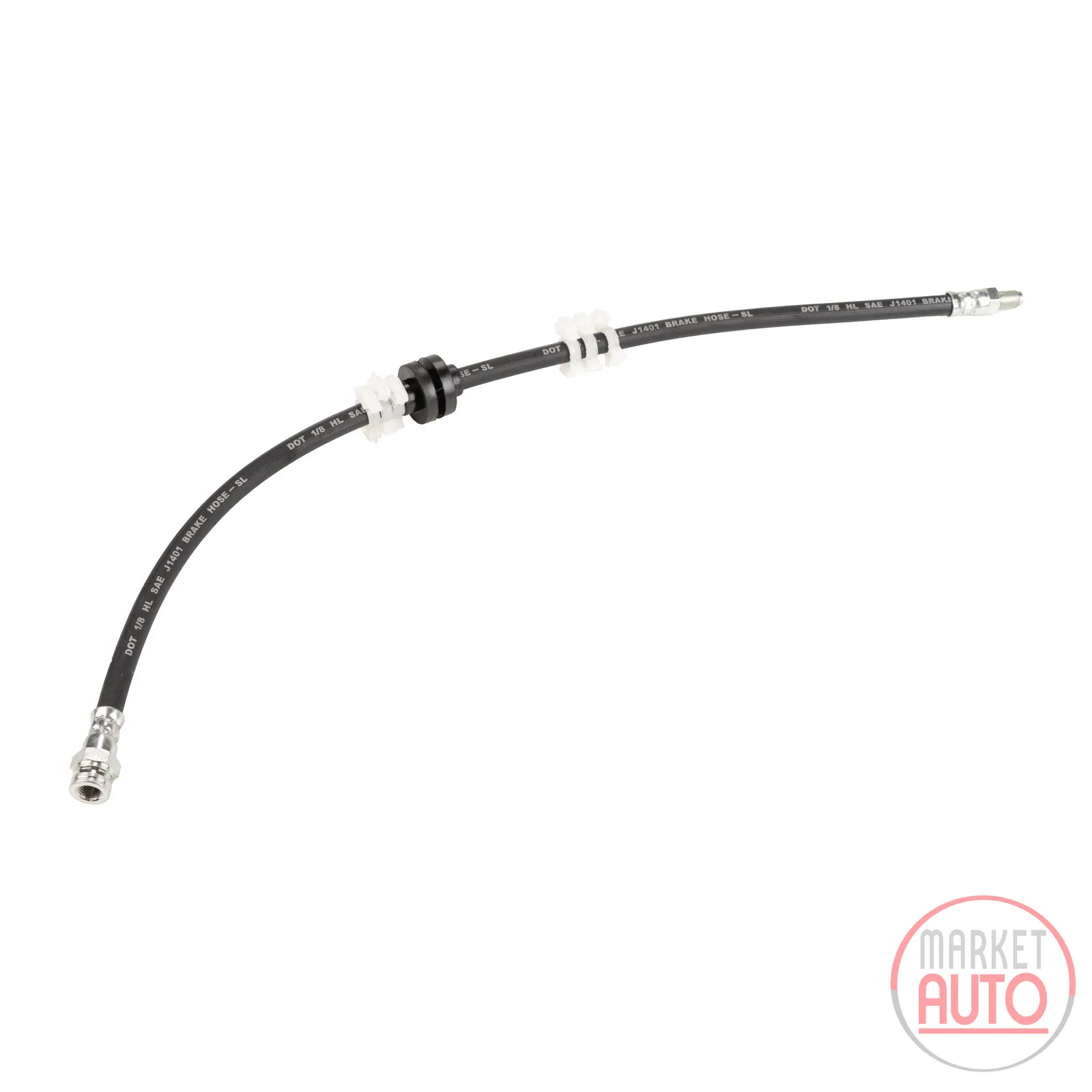 Brake hose front L=582 mm 2X M10 X 1.00 mm thread