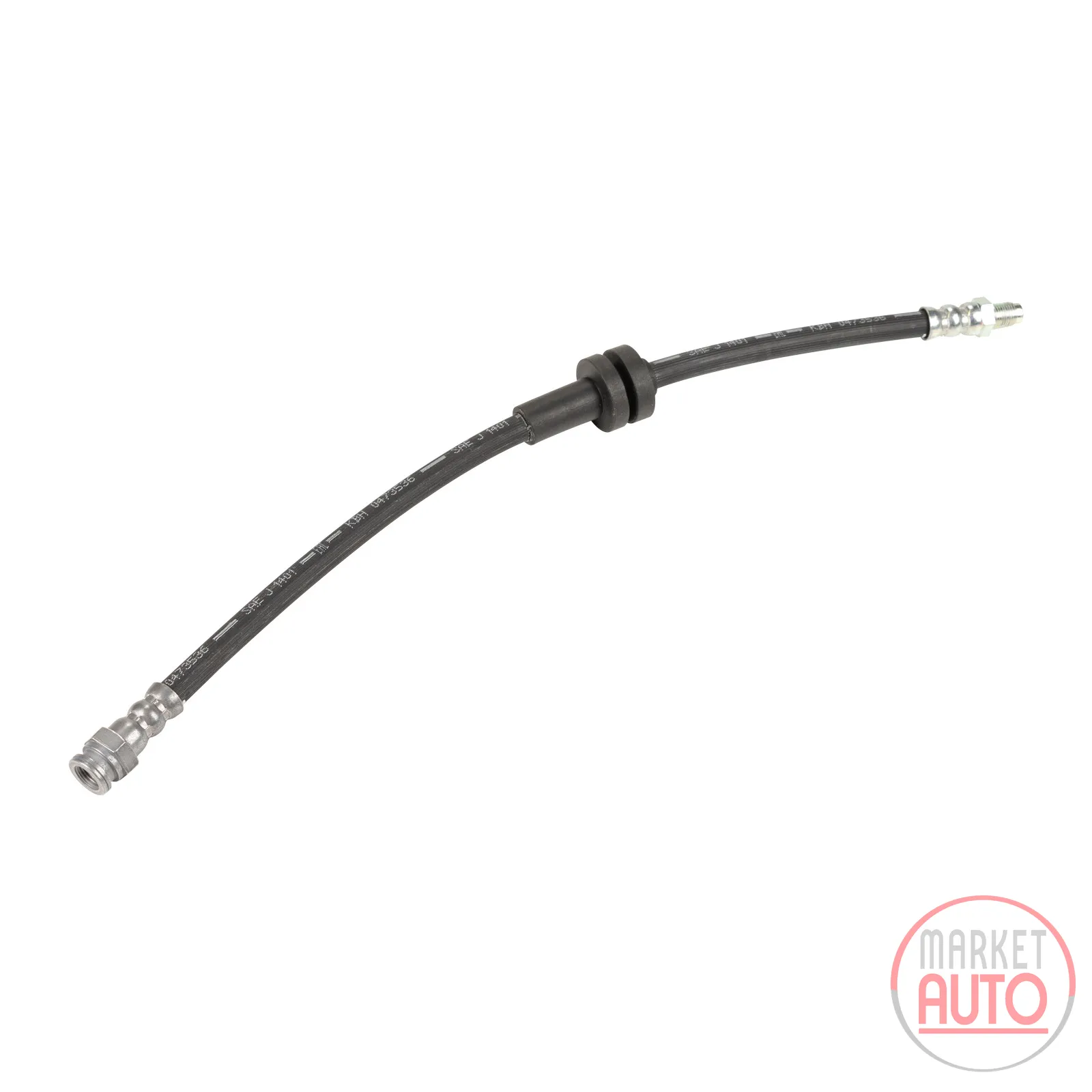 Brake hose rear L=407 mm 2X M10 X 1.00 mm thread