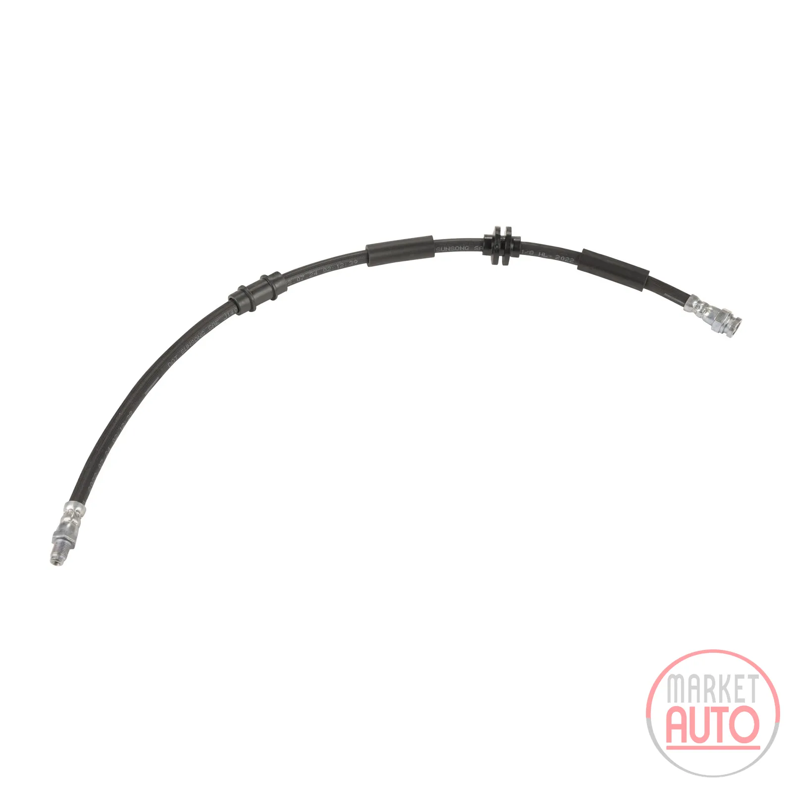 Brake hose front L=638 M10 X 1.00 mm thread