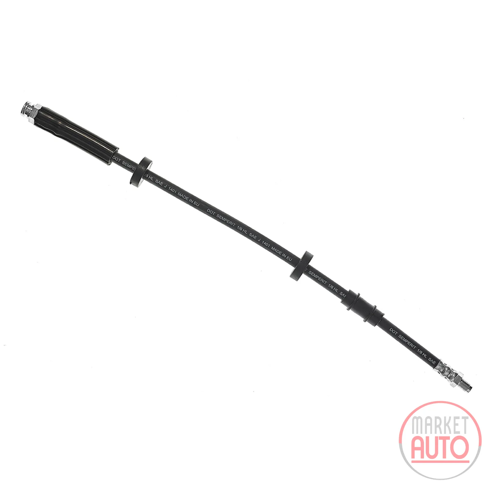 Brake hose front inside L=500 mm 2X M10 X 1.00 mm thread