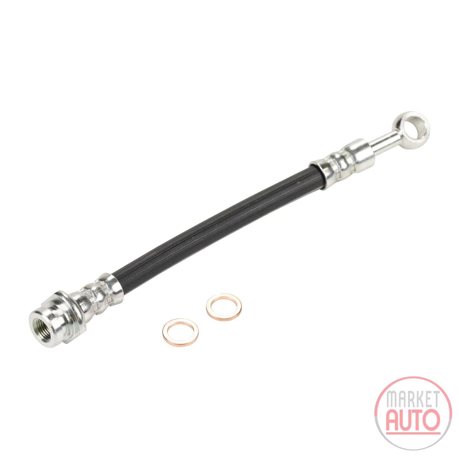 Brake hose rear L=195 1X M10 X 1.00 mm thread