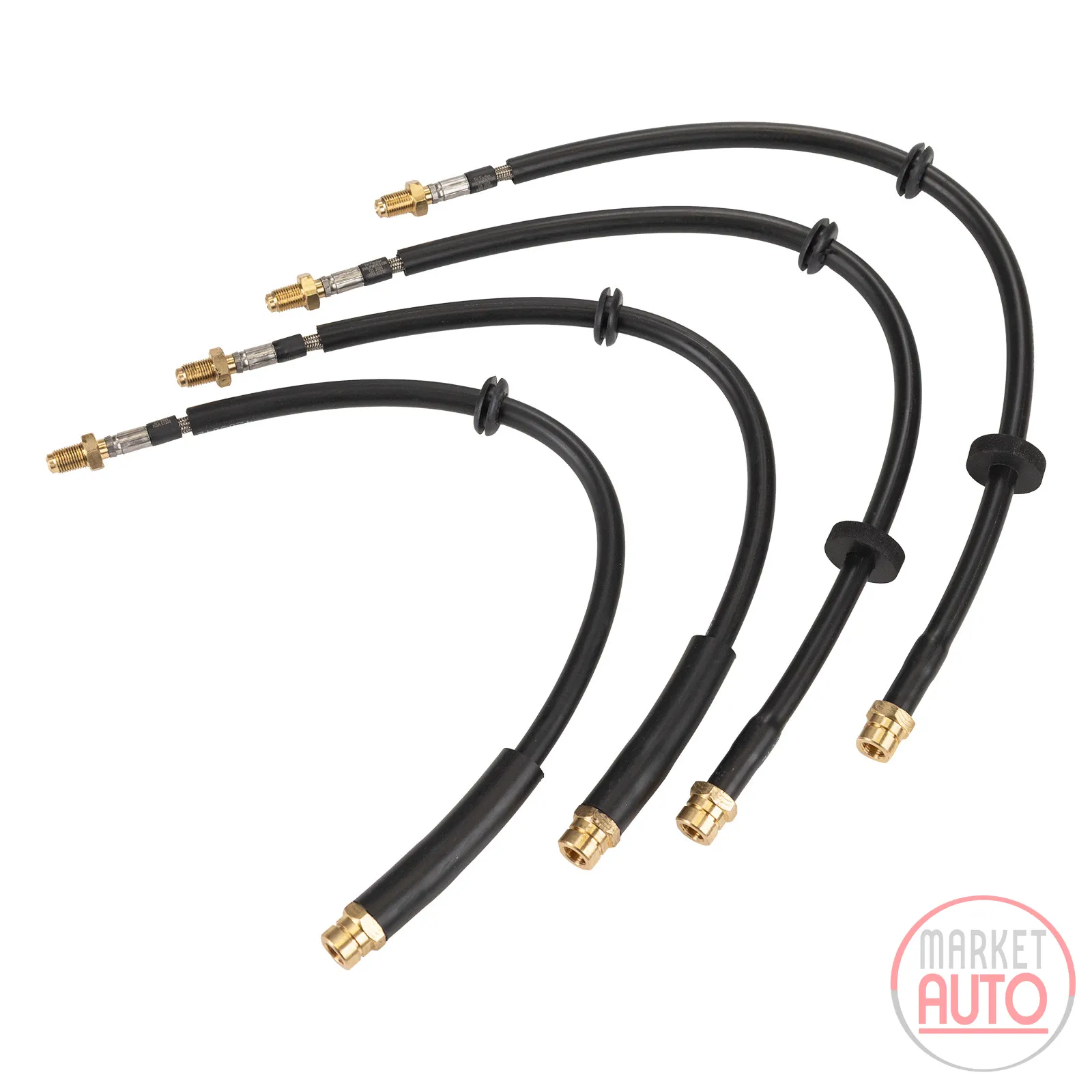 Steel braided brake lines front and rear Fischer Hydraulik