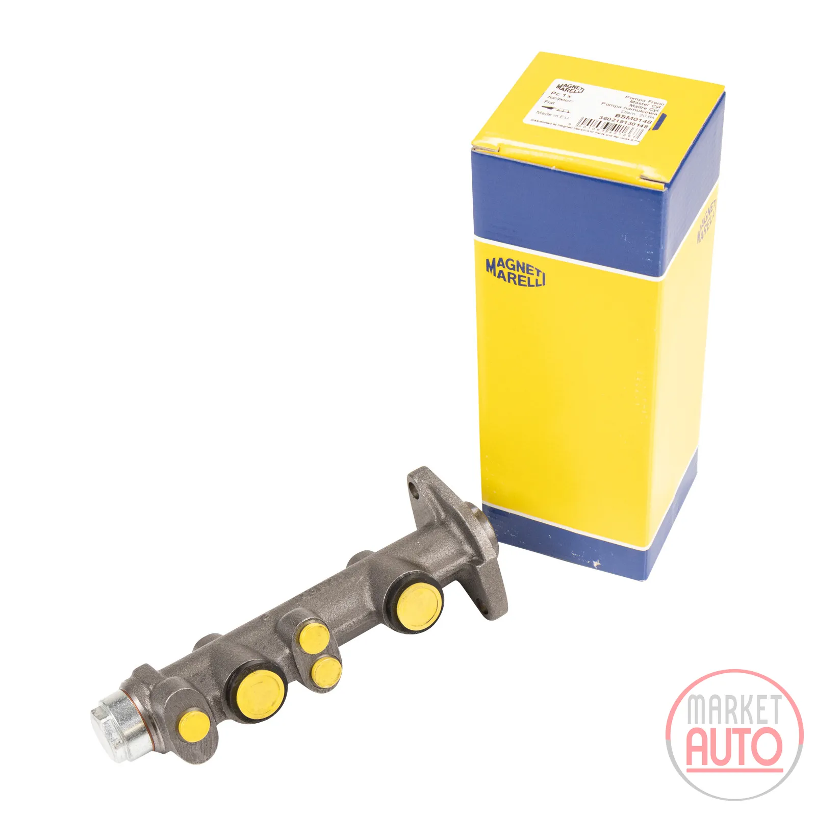 Master brake cylinder Magneti Marelli 2-circuit 19.05 mm