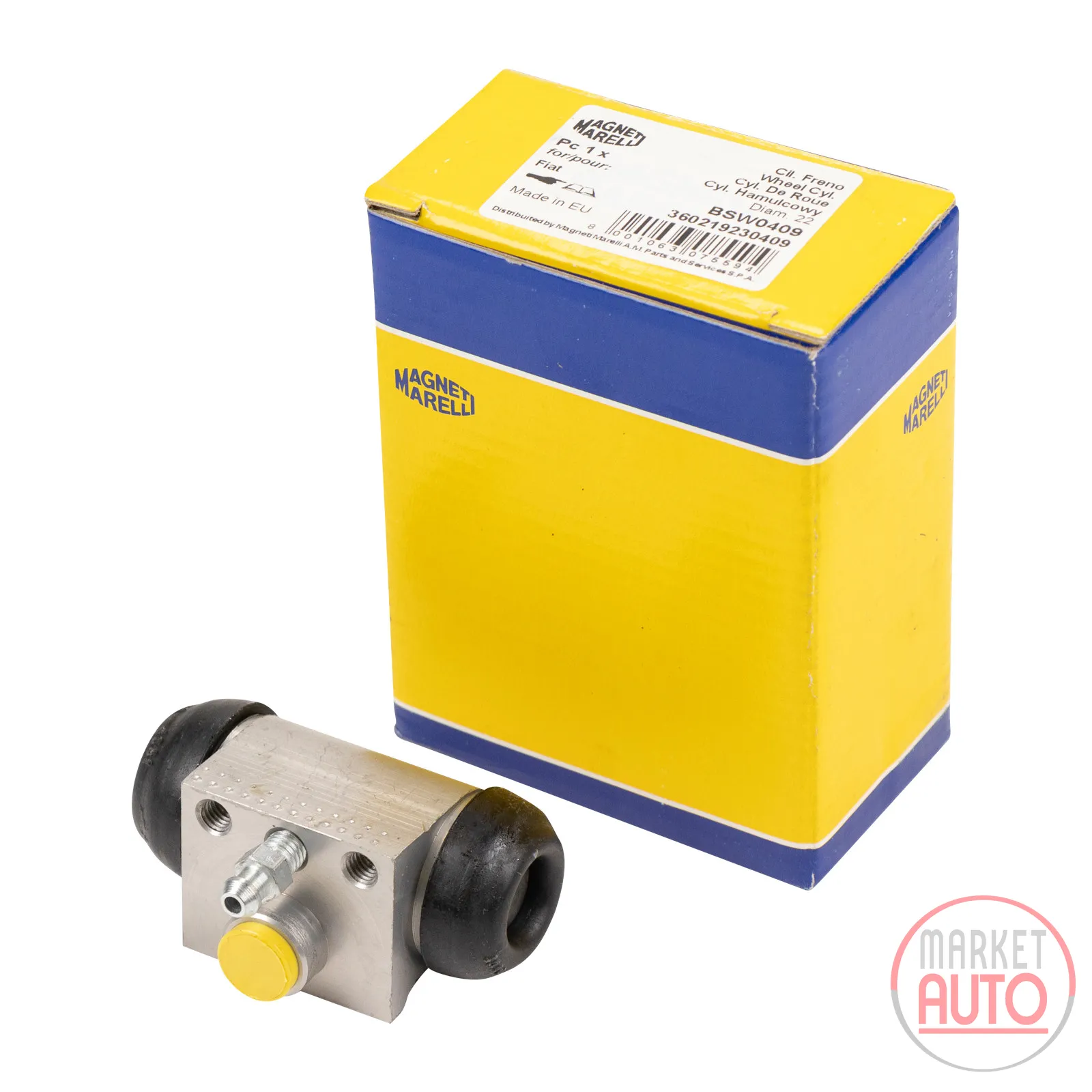 Wheel brake cylinder Magneti Marelli 22.00 mm System Lockheed Aluminum