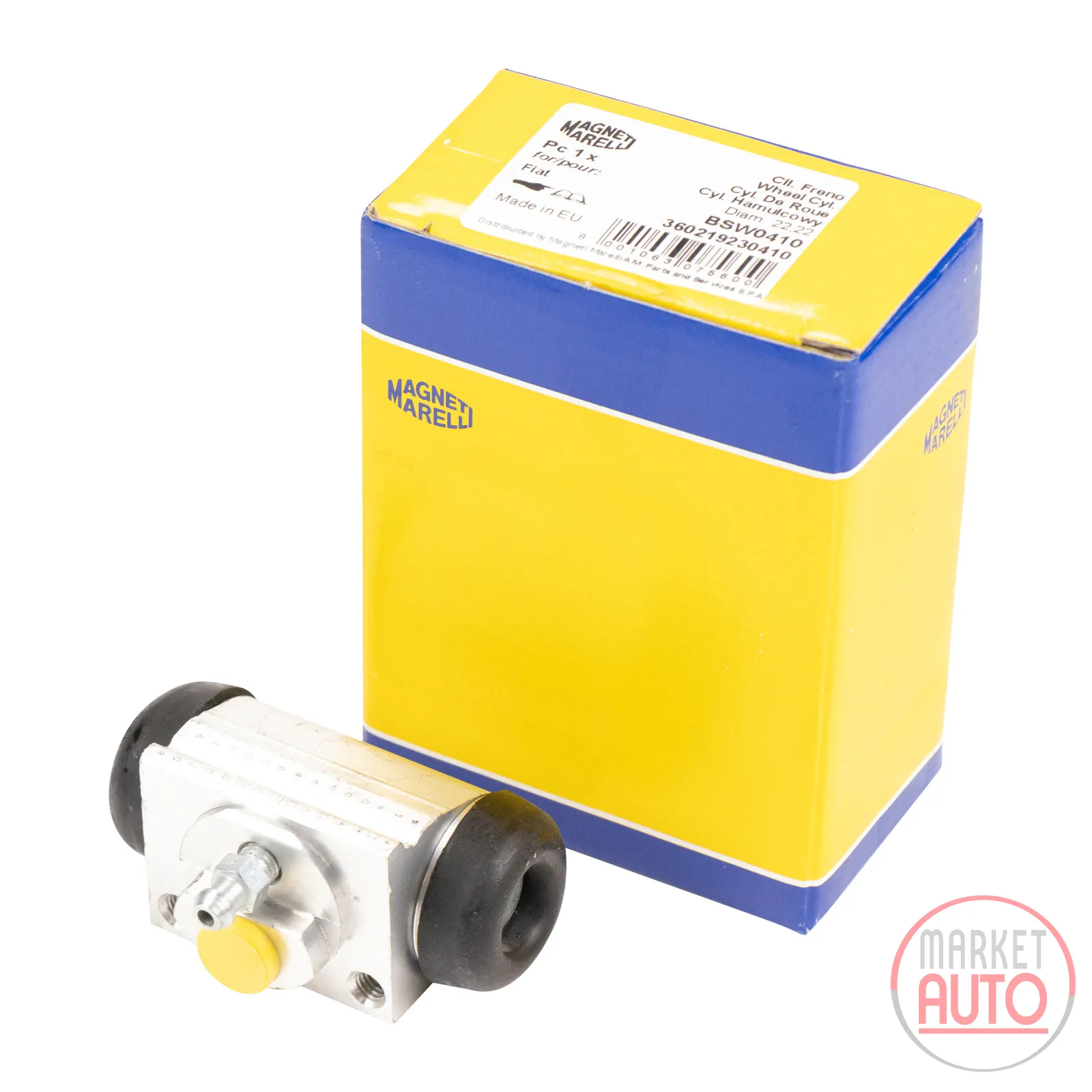 Wheel brake cylinder Magneti Marelli aluminum 22.22 mm