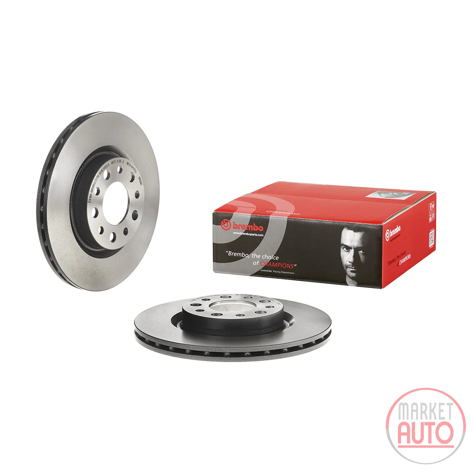 Rear brake disc ventilated coated 292 mm Brembo