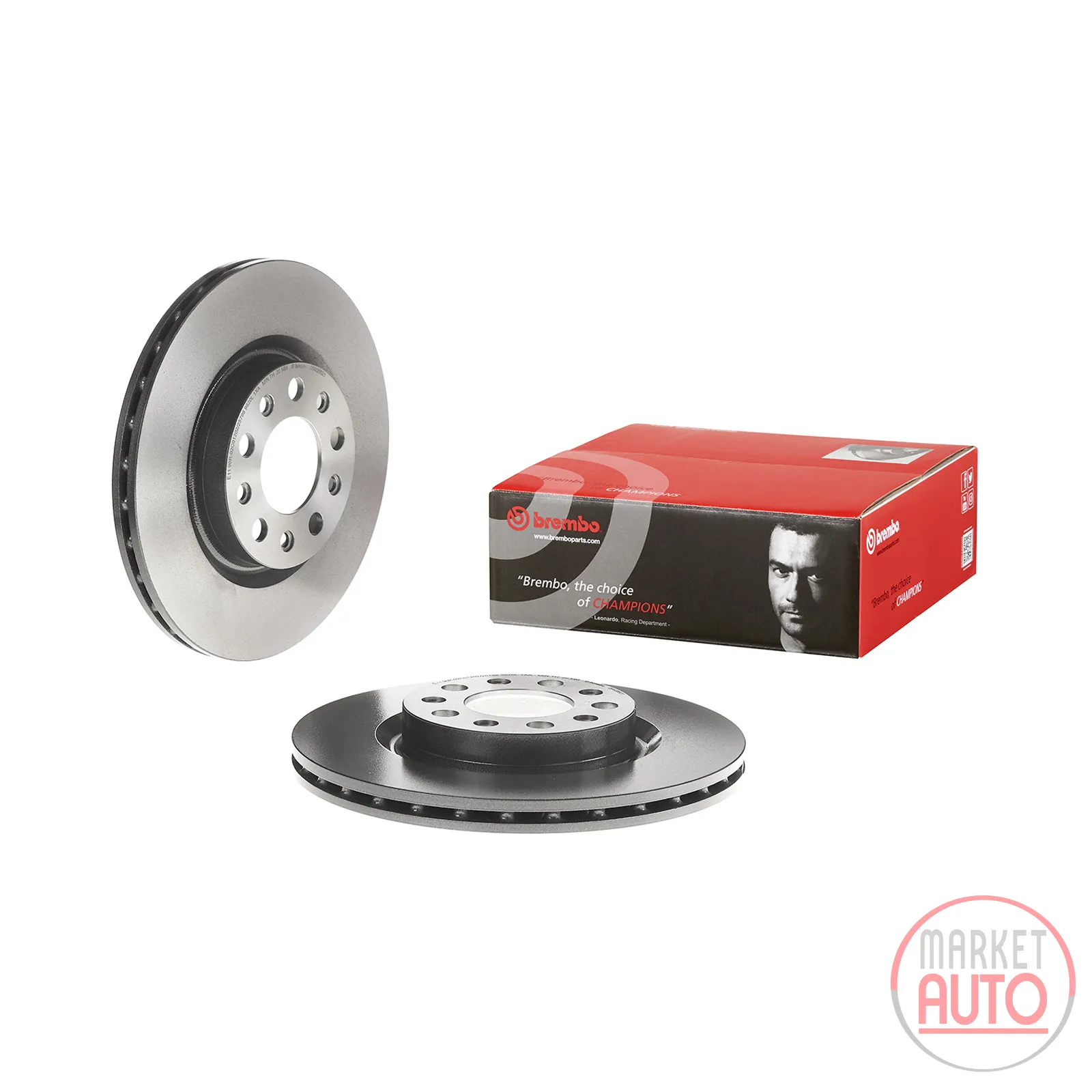 Rear brake disc ventilated coated 292 Brembo