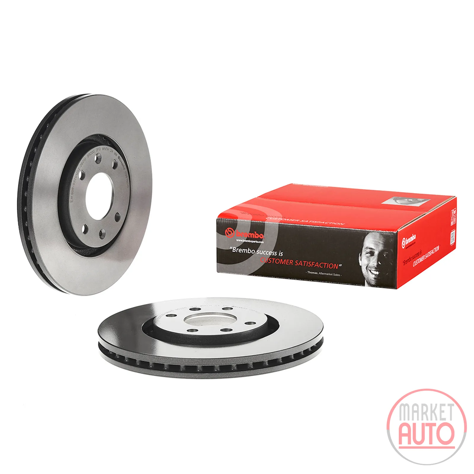 Front brake disc internally ventilated 283 Omm