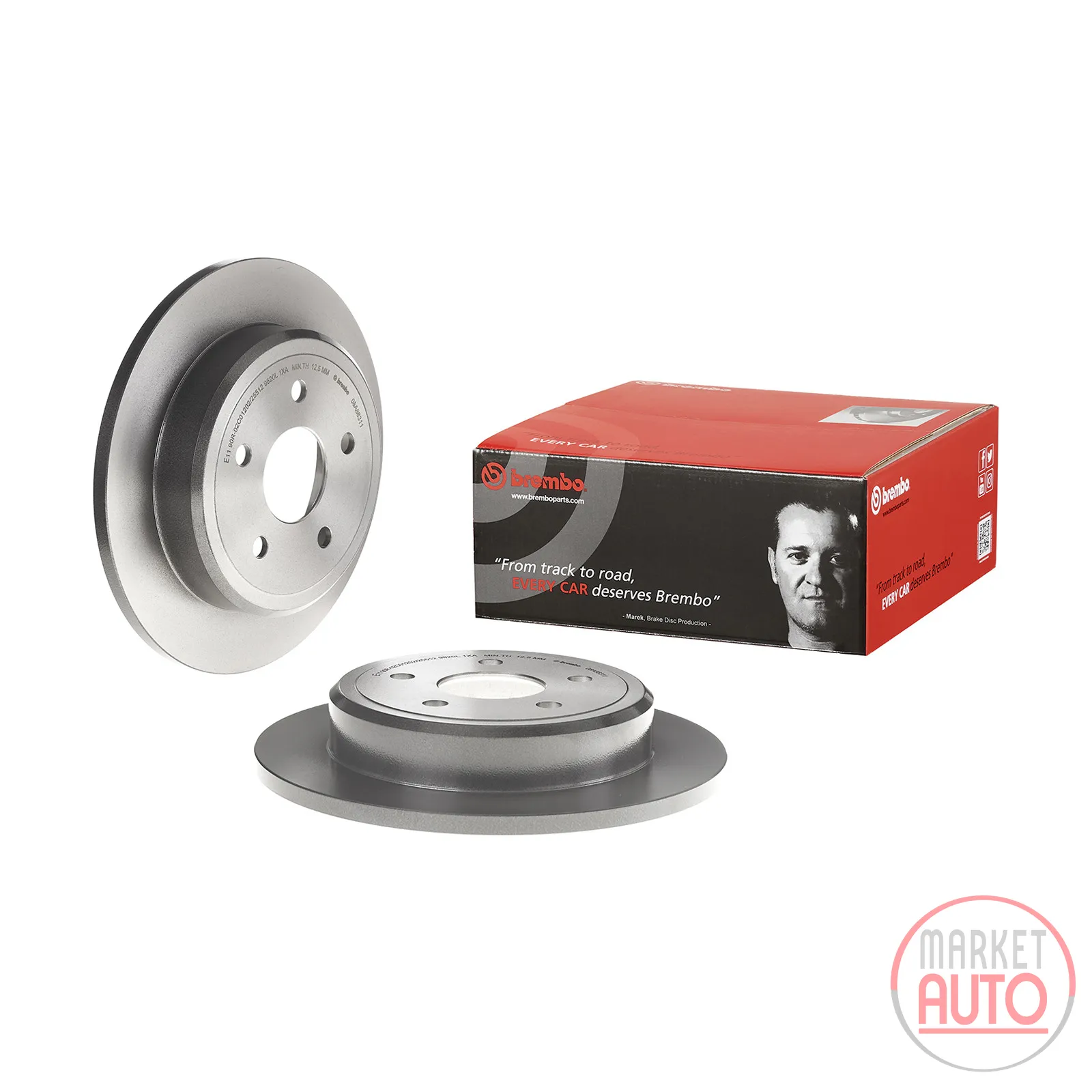Rear brake disc full 320 mm Brembo