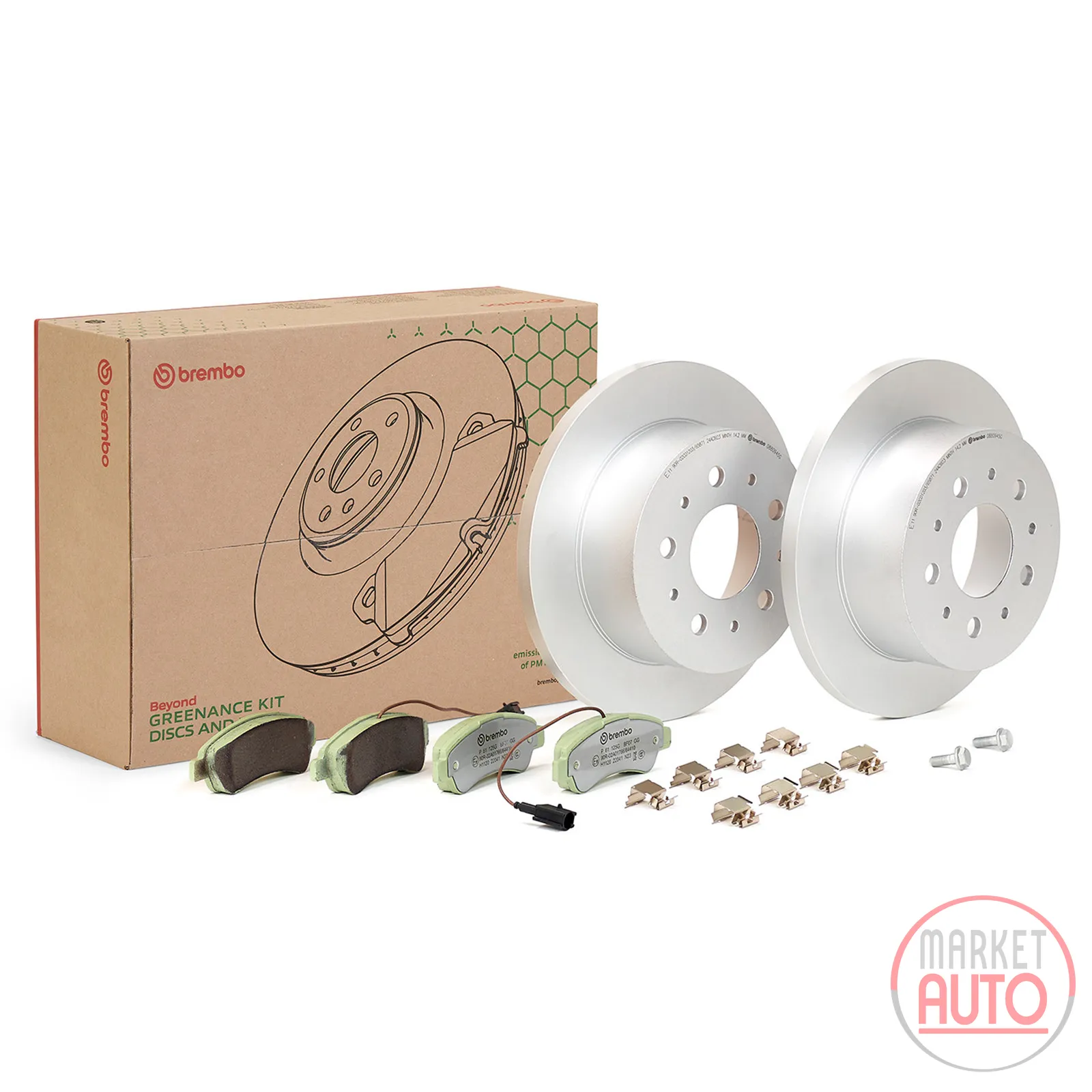 Rear brake kit BEYOND LINE - Greenance Brembo