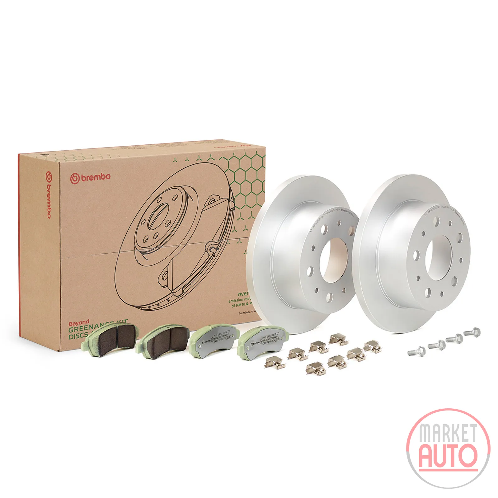 Rear brake kit BEYOND LINE - Greenance Brembo