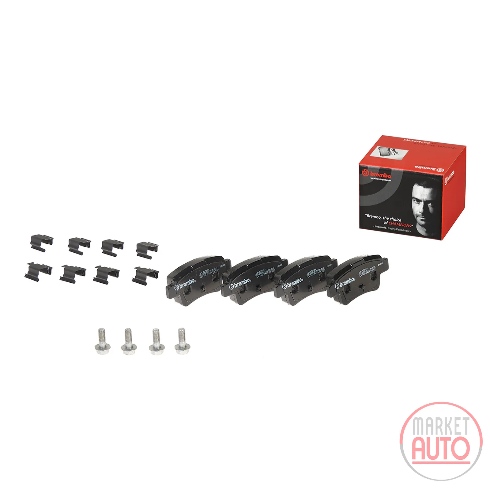 Rear brake pads