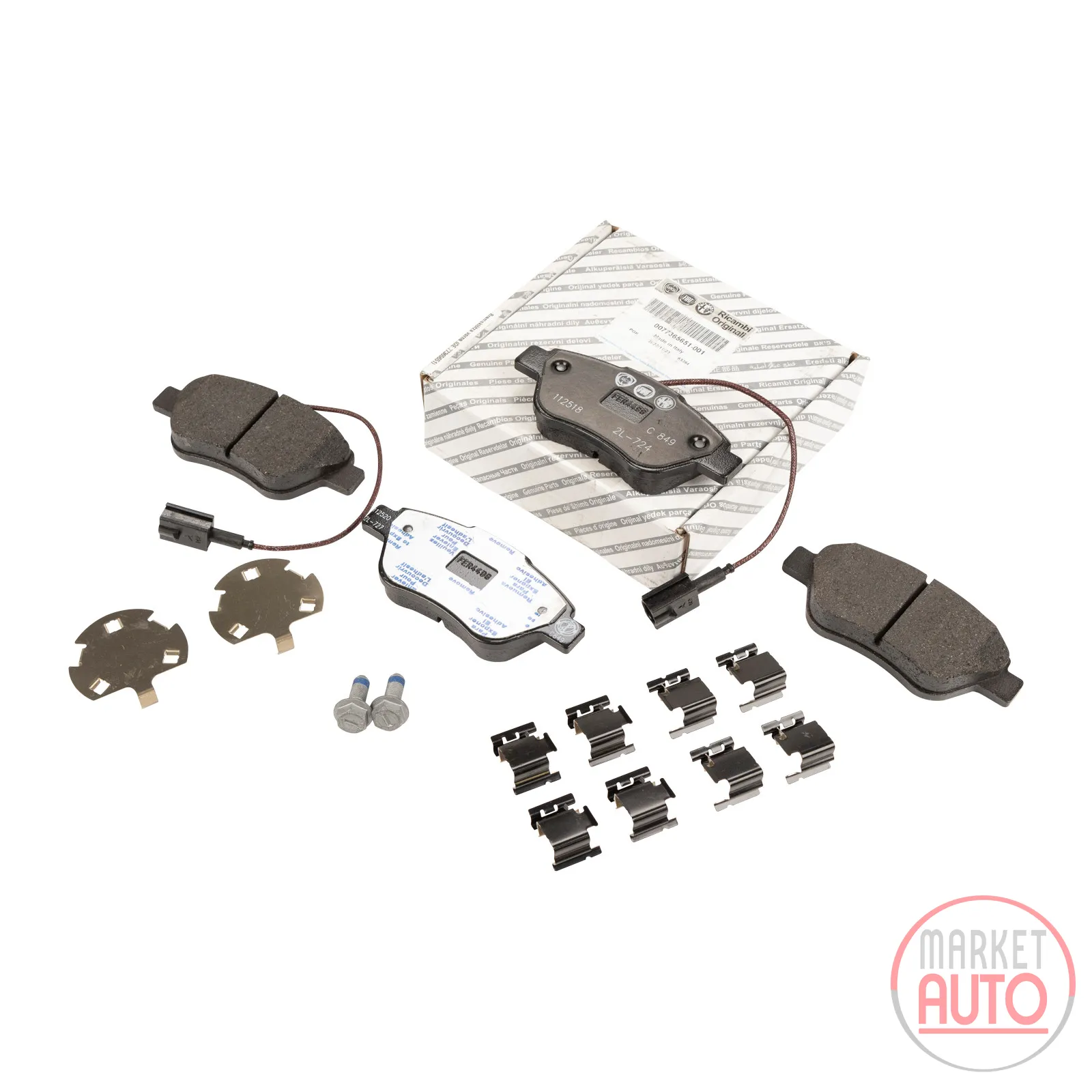 Front brake pads (OE 77365651)