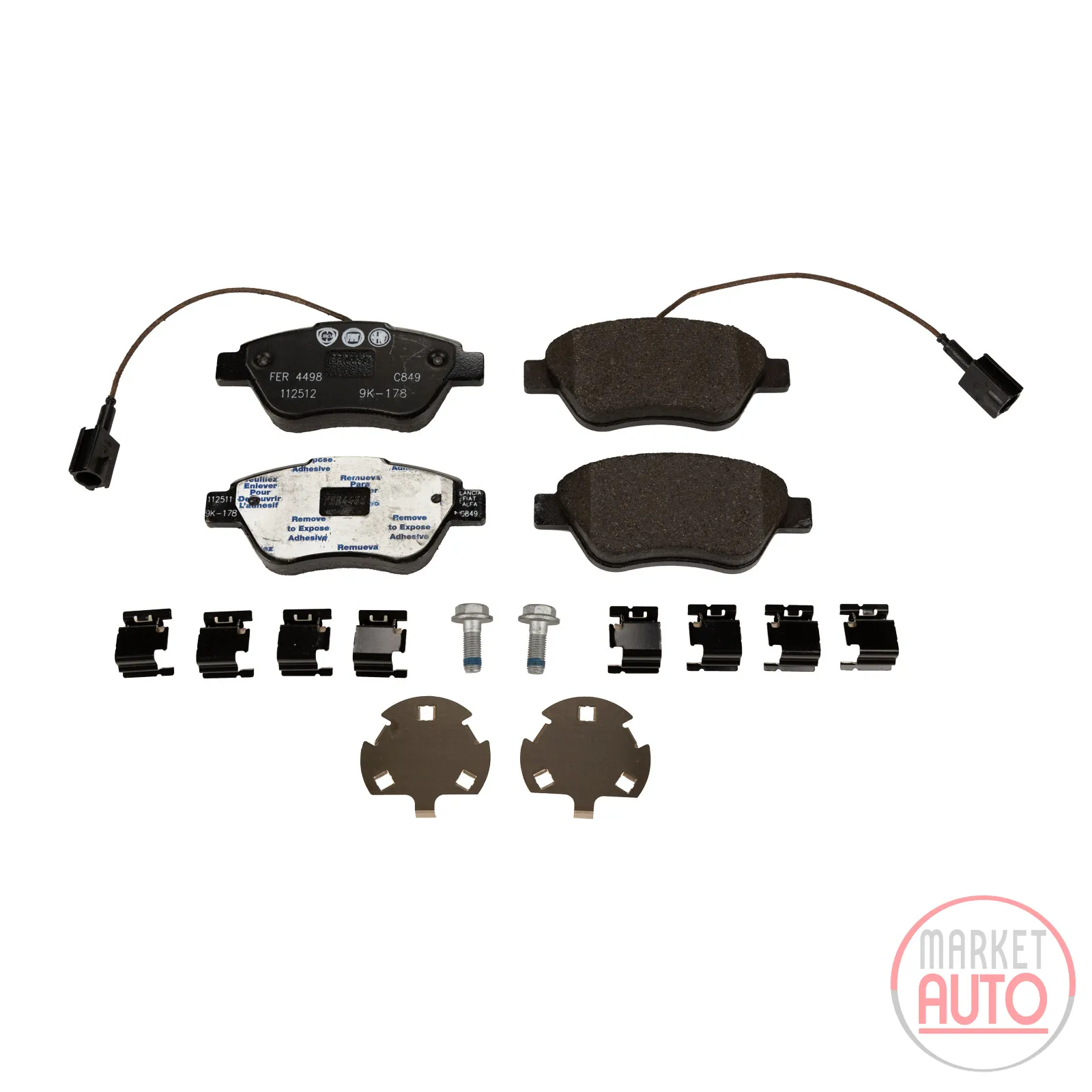Front brake pads (OE 77365857)