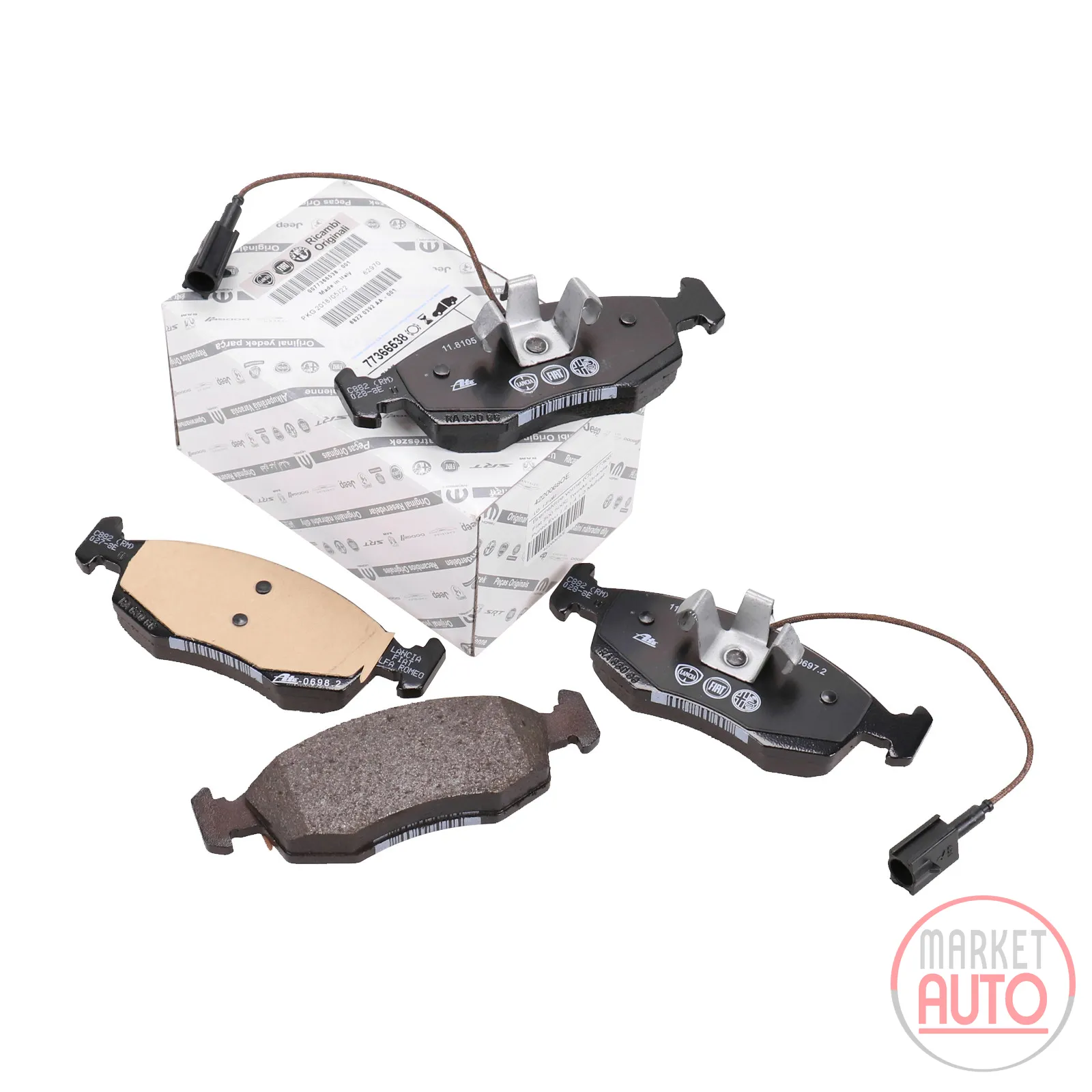 Front brake pads (OE 77366538)