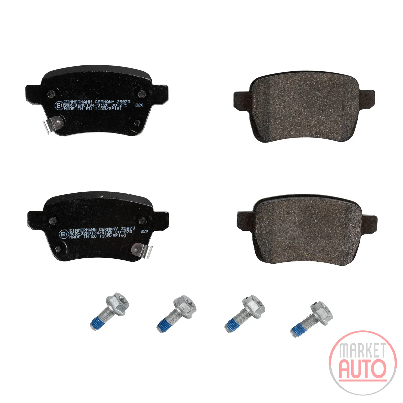 Rear brake pads