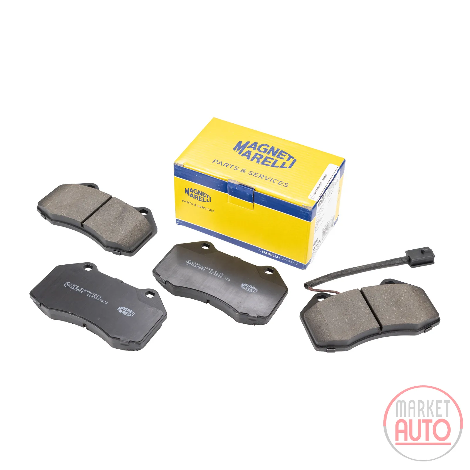 Brake pads Marelli front Brembo brake
