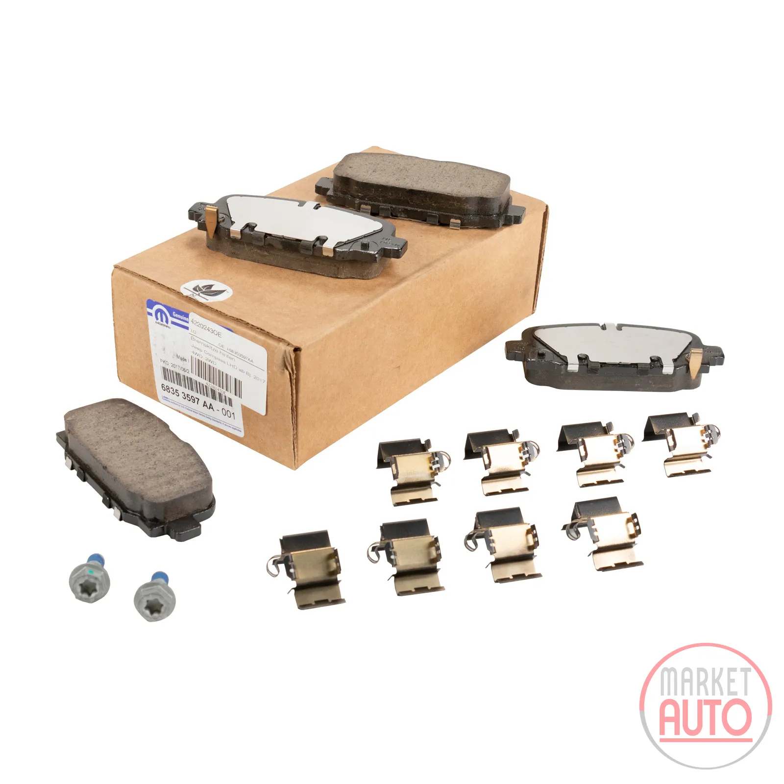 Brake pads rear original (K68353597AA)