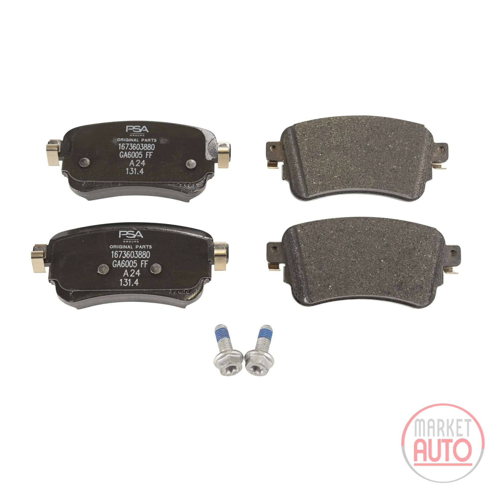 Rear brake pads