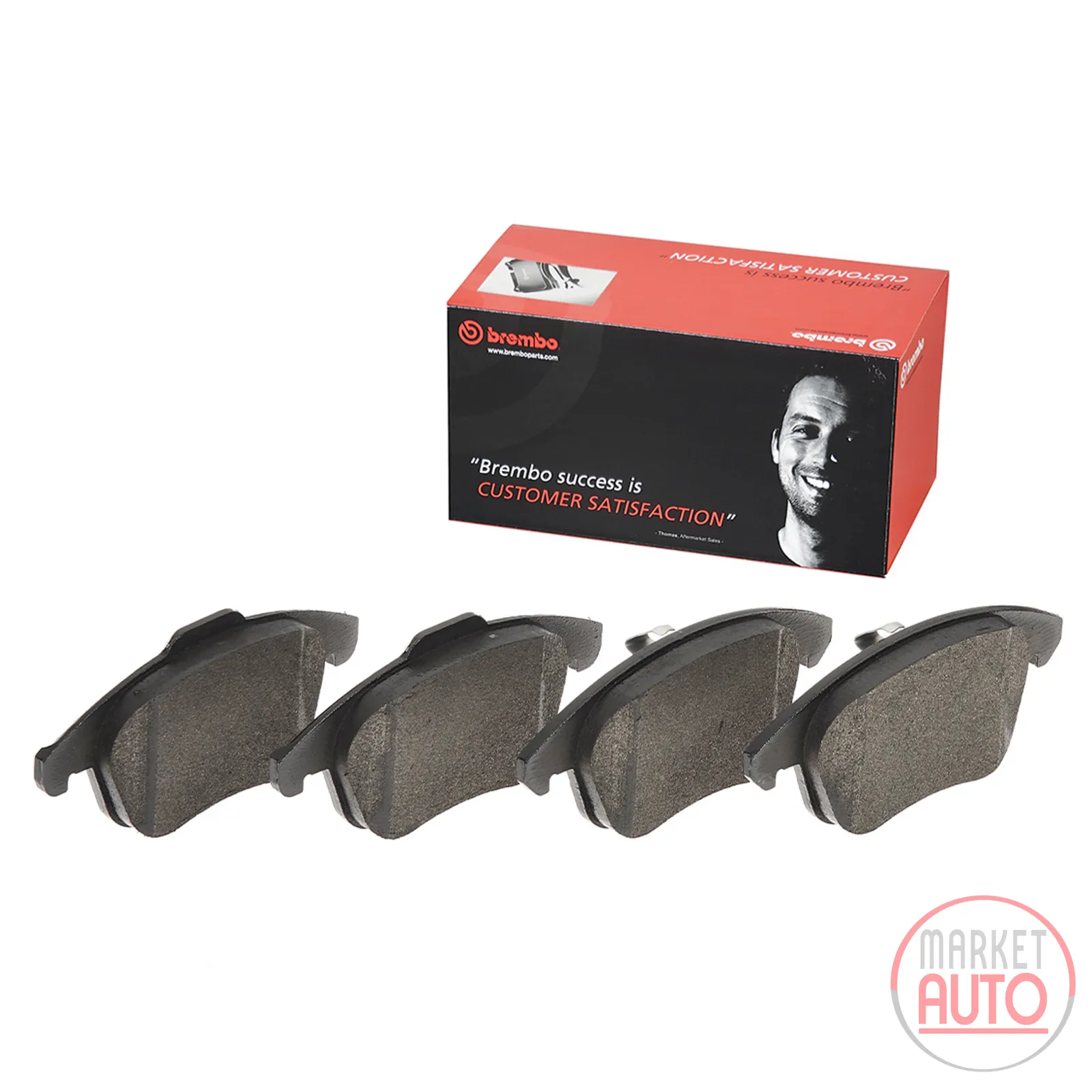 Front brake pad set