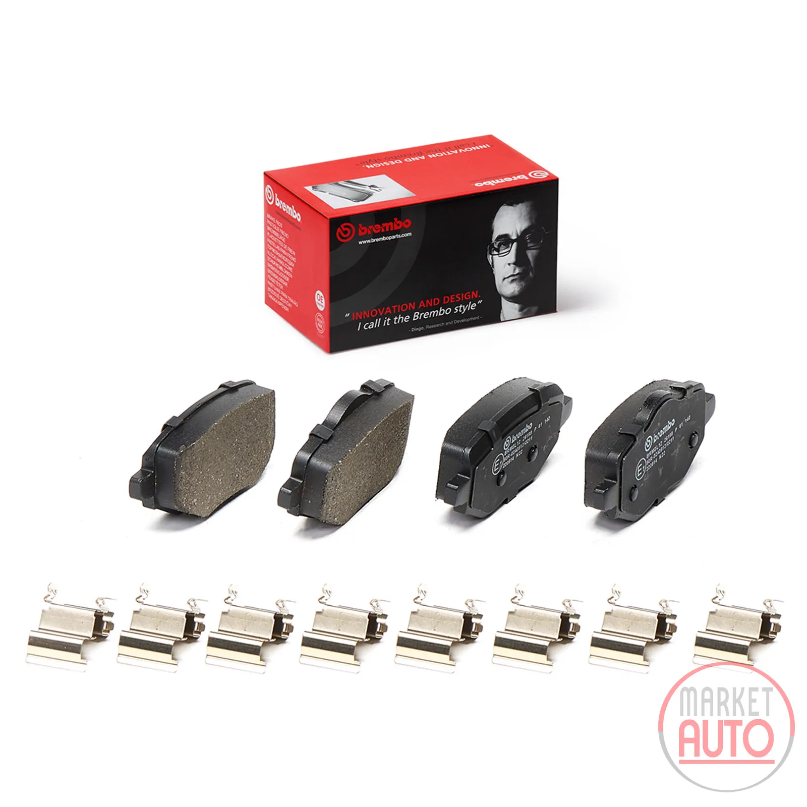 Rear brake pads