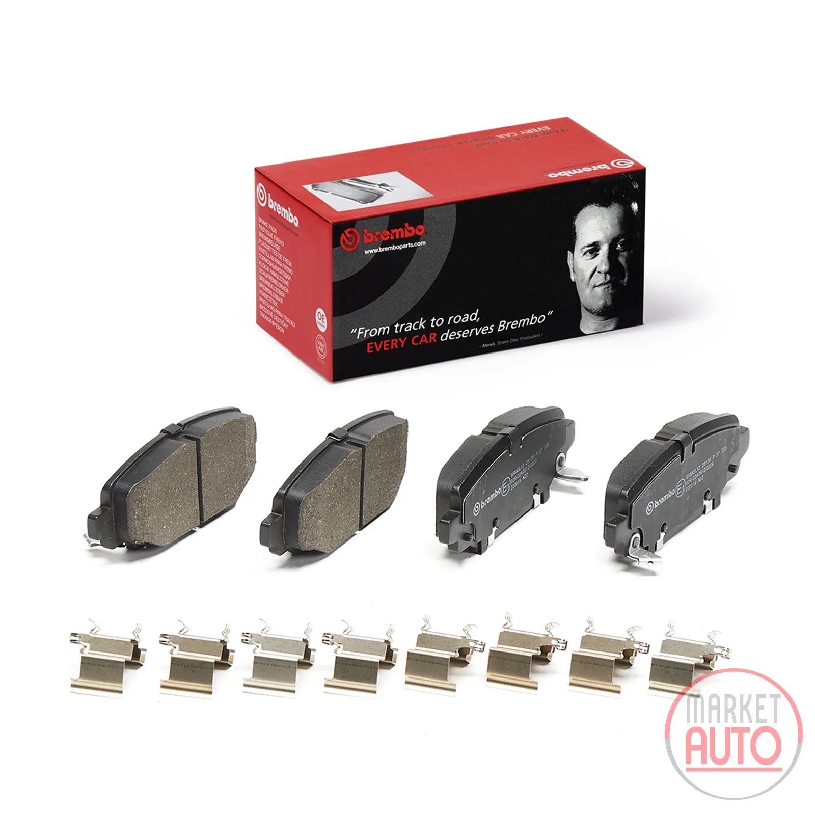 Brake pad set rear Brembo
