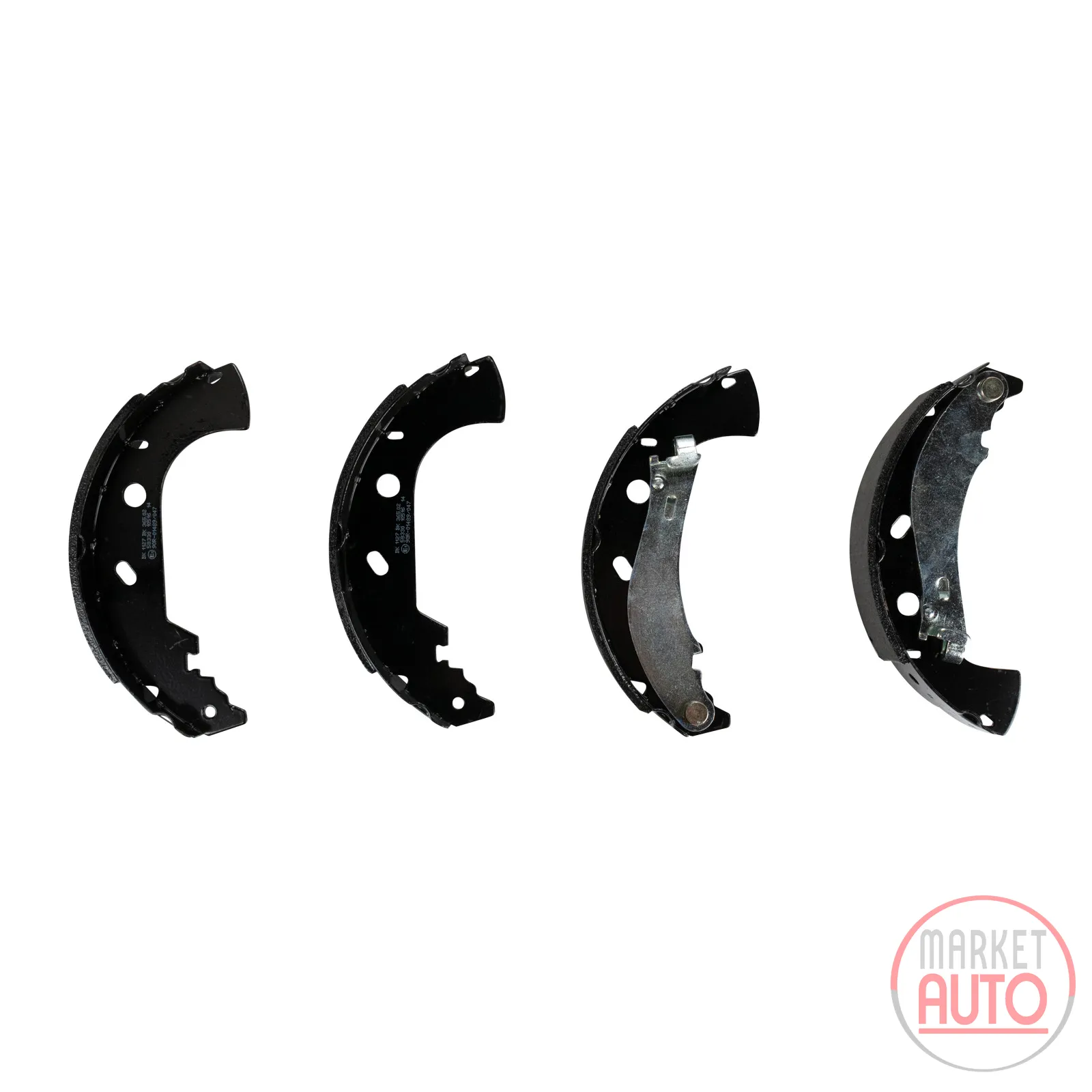 Rear brake shoe set