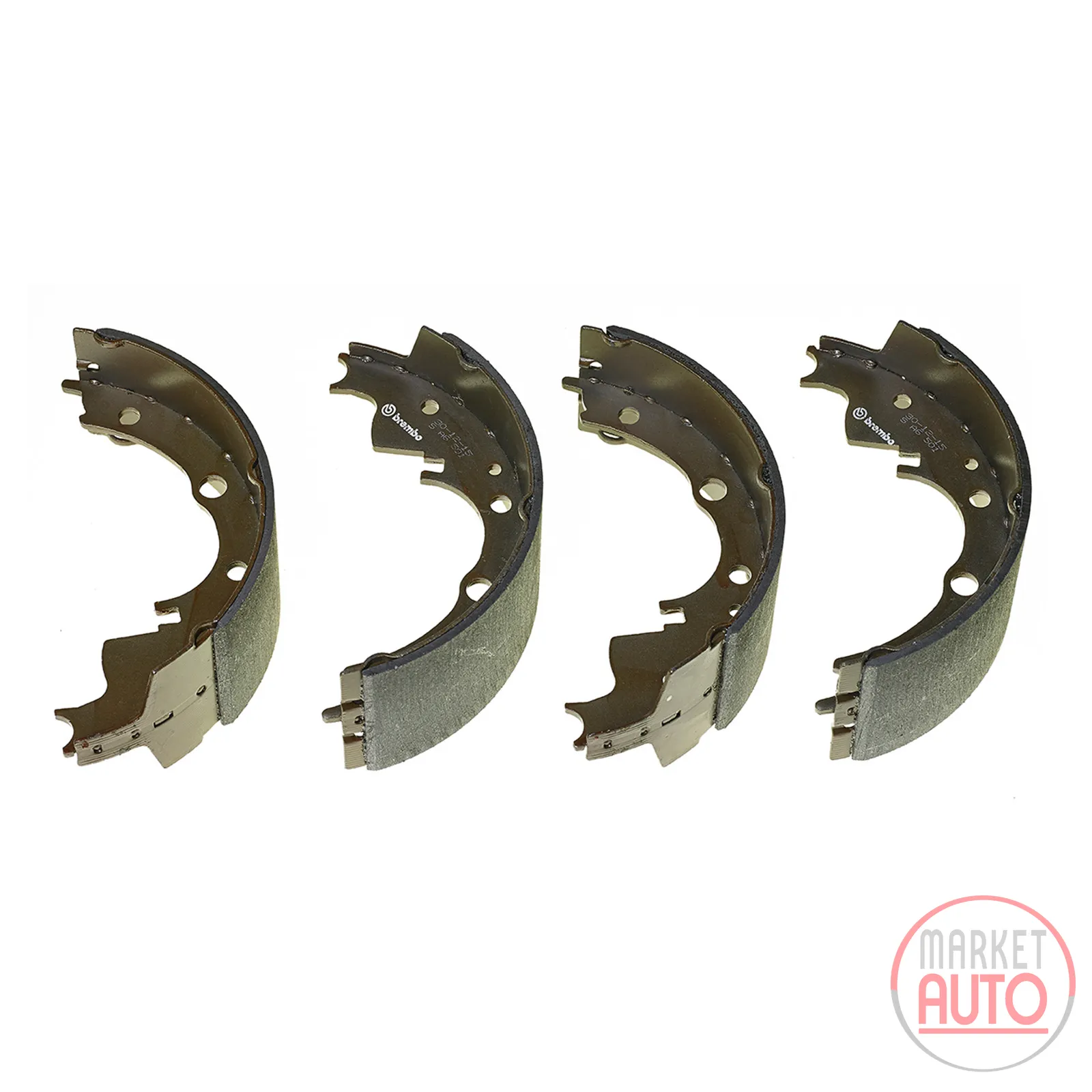 Brake shoe set rear drum brake