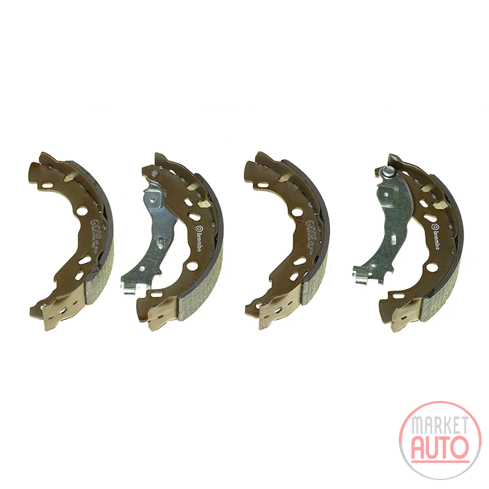 Brake shoe set rear 203 mm