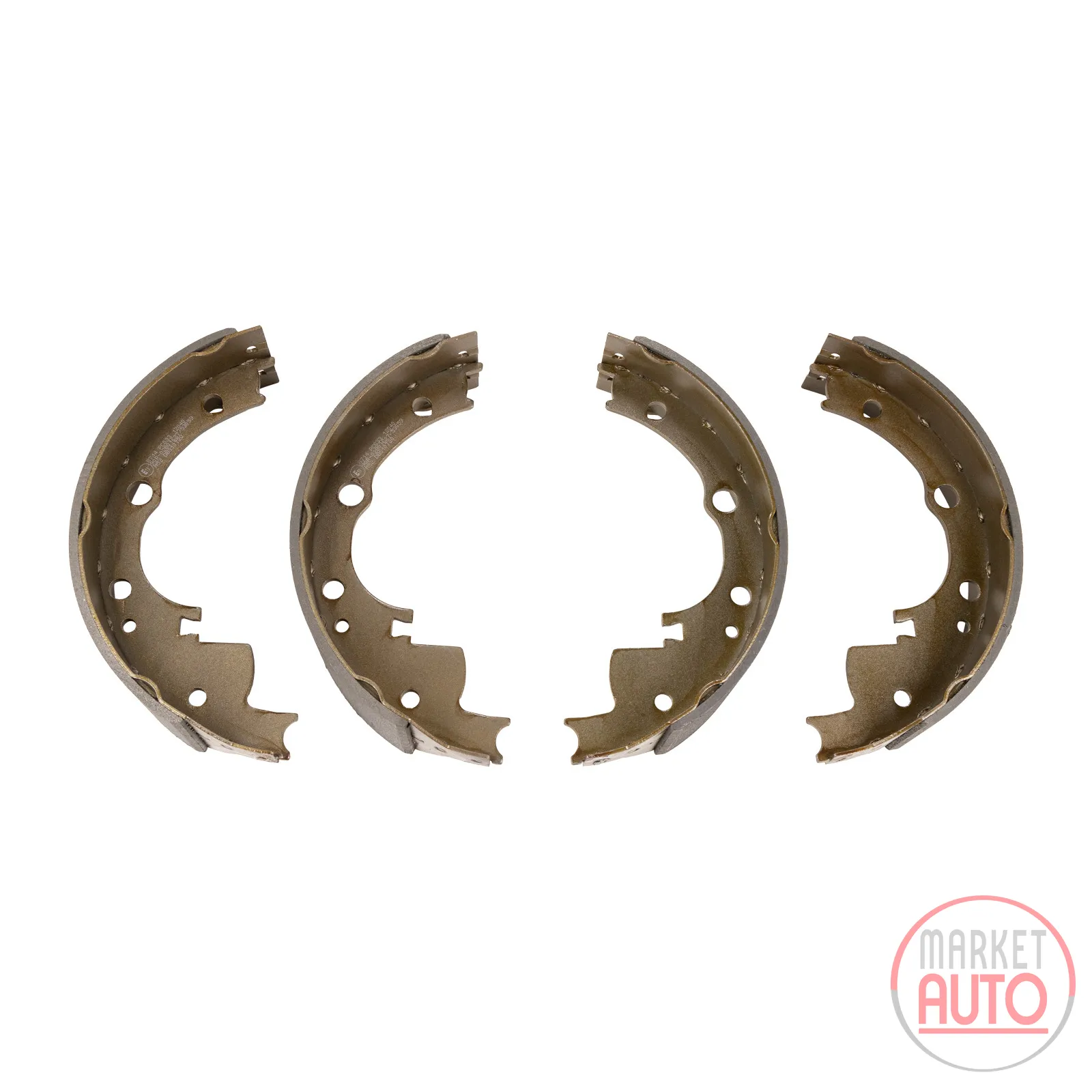 Brake shoe set rear drum brake