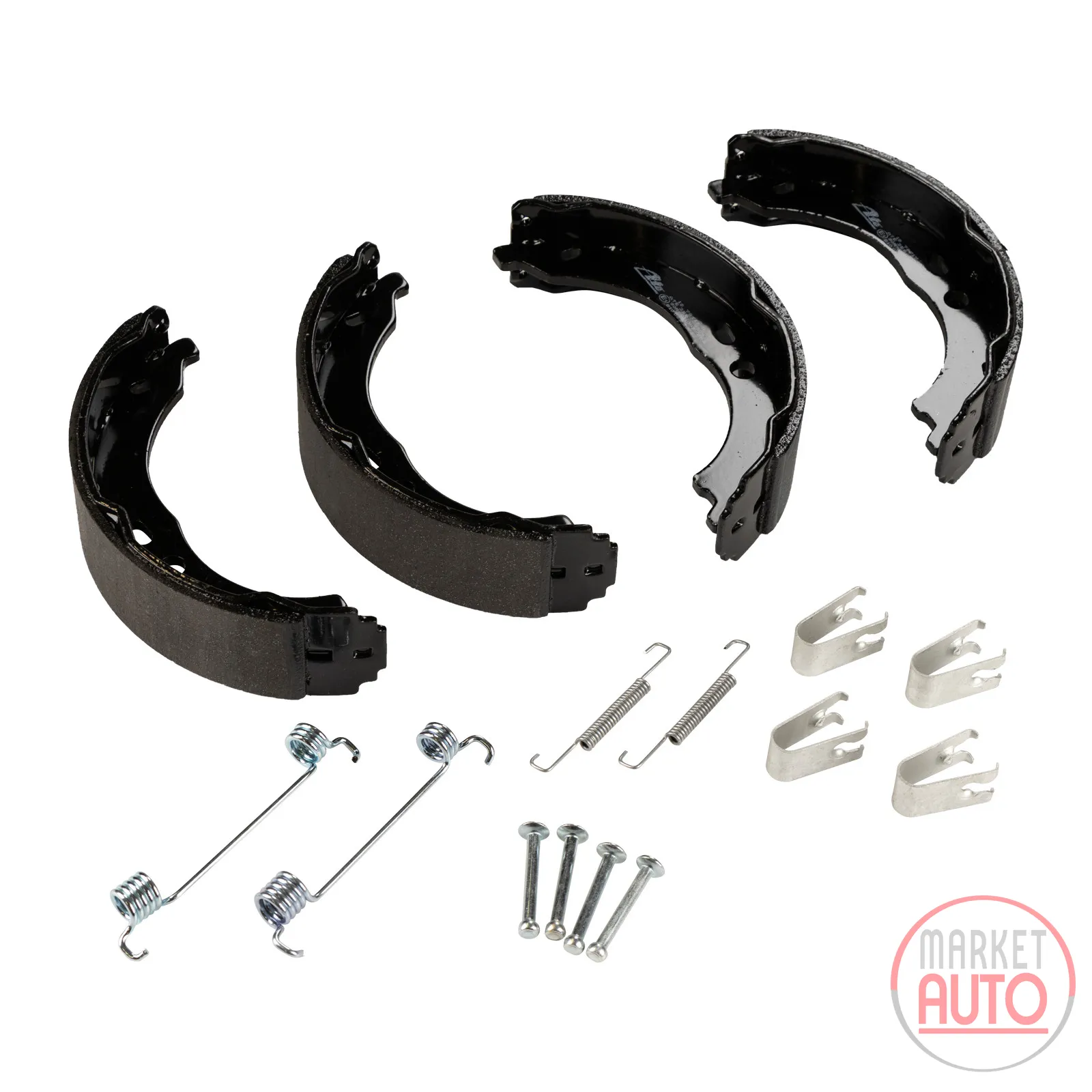 Handbrake shoe set with springs ATE